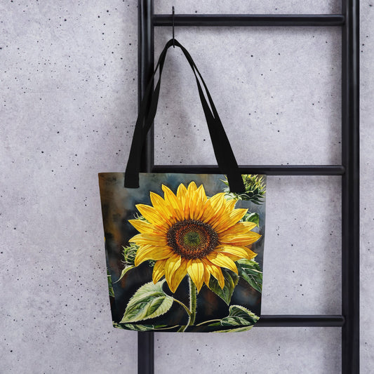 Sunflower Painting Tote Bag - Tote Bags - Discovery Co.