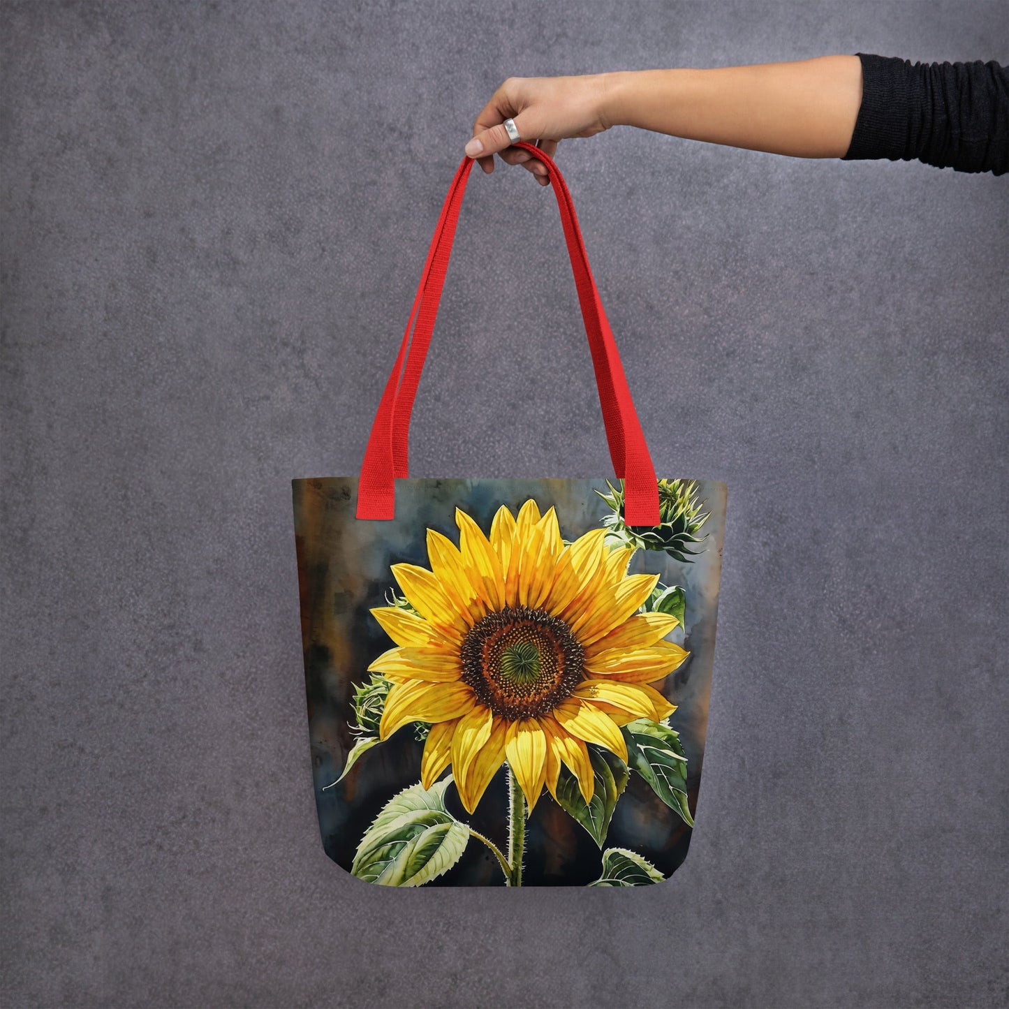 Sunflower Painting Tote Bag - Tote Bags - Discovery Co.