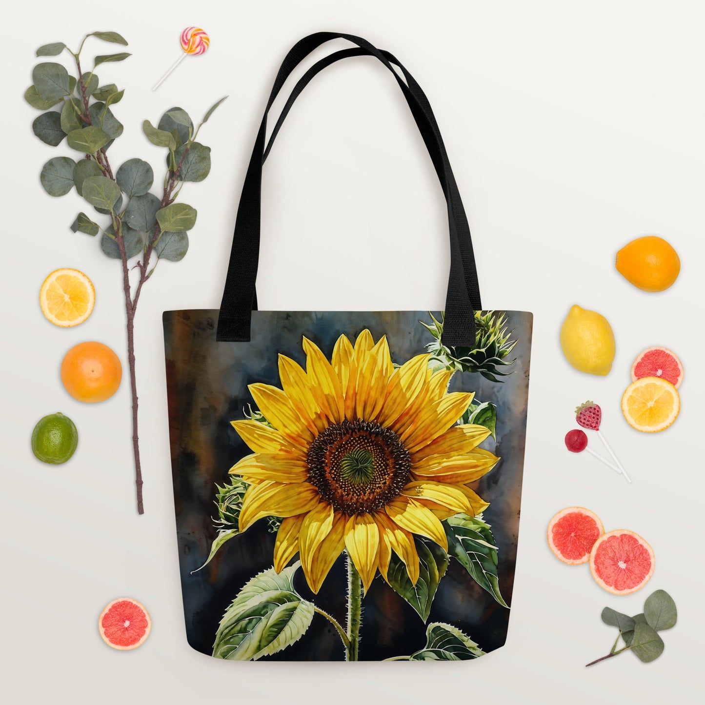 Sunflower Painting Tote Bag - Tote Bags - Discovery Co.