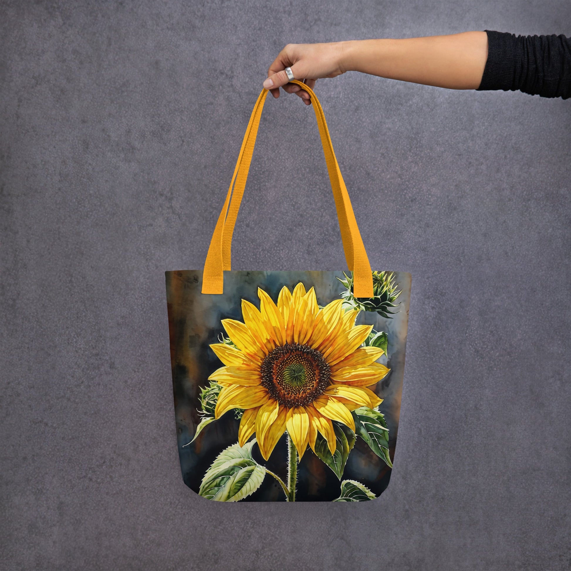 Sunflower Painting Tote Bag - Tote Bags - Discovery Co.