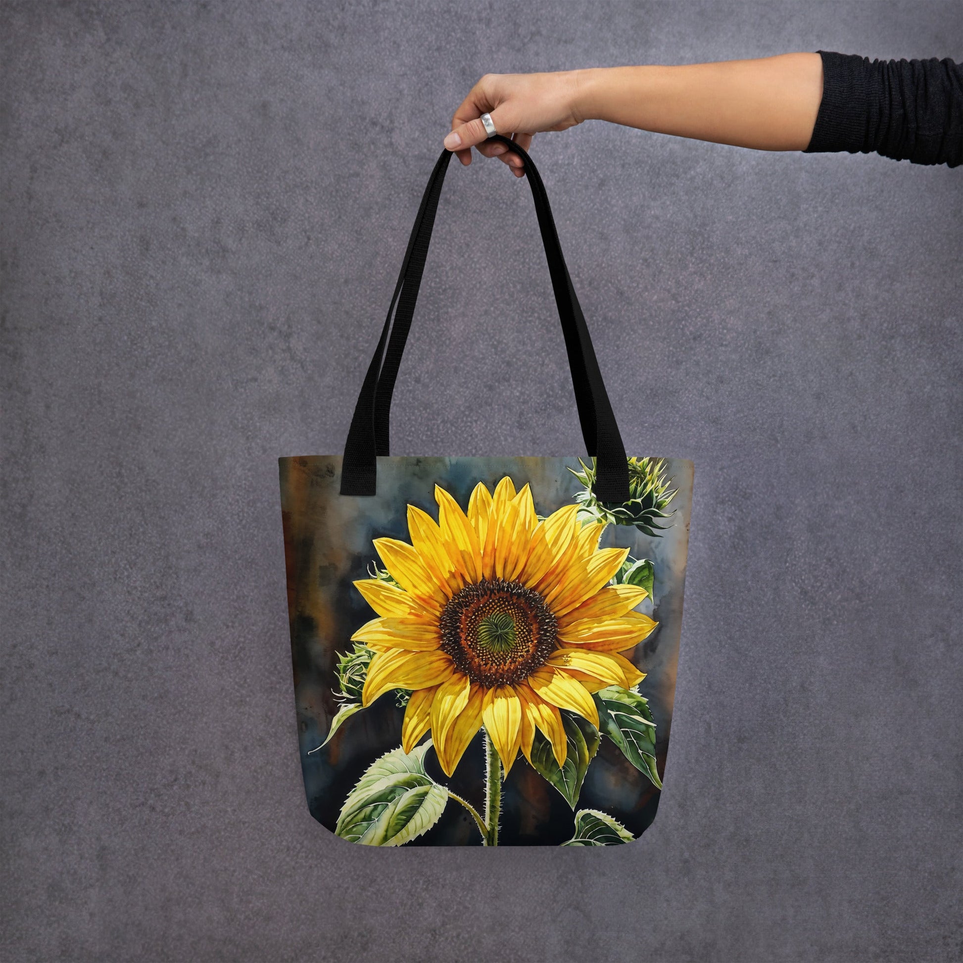 Sunflower Painting Tote Bag - Tote Bags - Discovery Co.