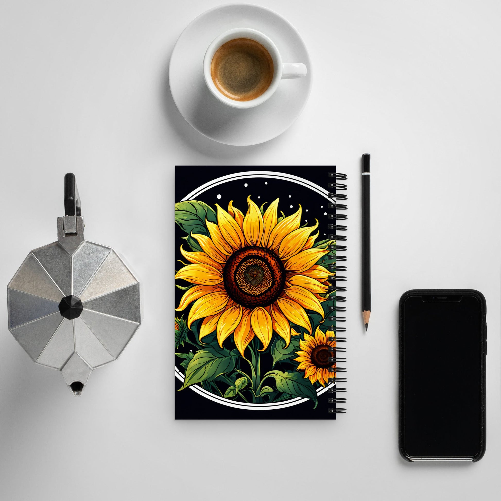 Sunflower Spiral Notebook - Discovery Co.