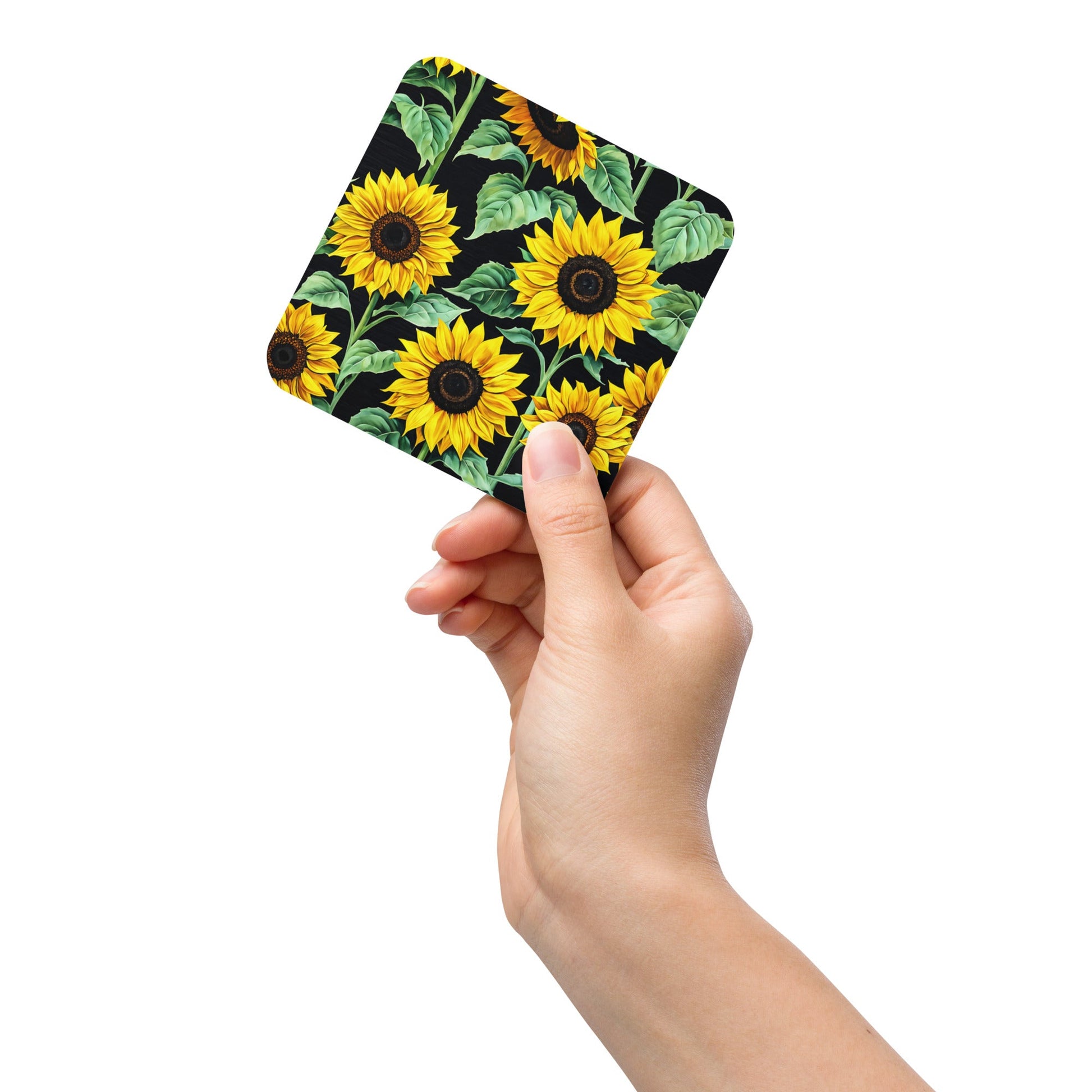 Sunflowers Cork - back Coaster - Coasters - Discovery Co.