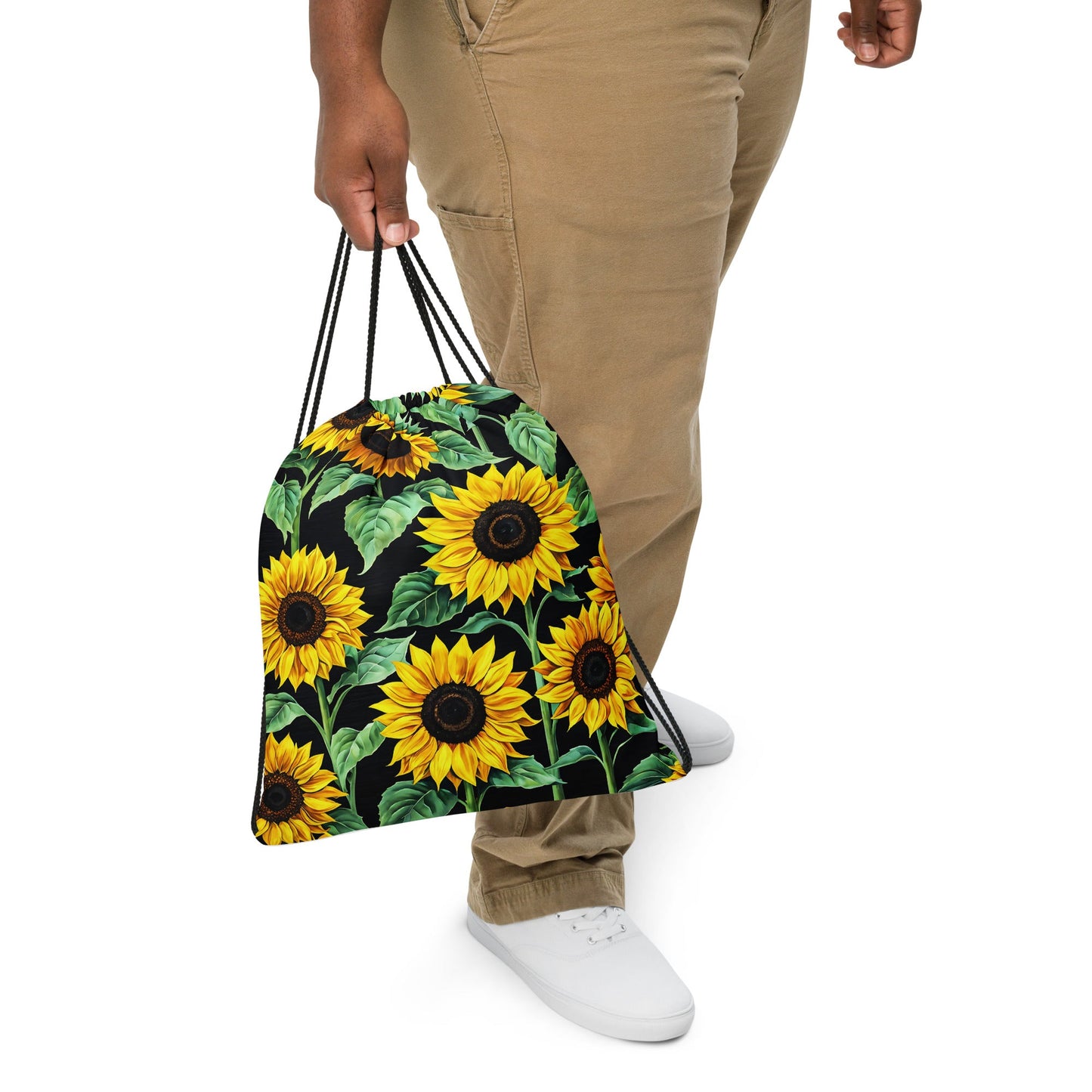 Sunflowers Drawstring Bag - Drawstring Bag - Discovery Co.
