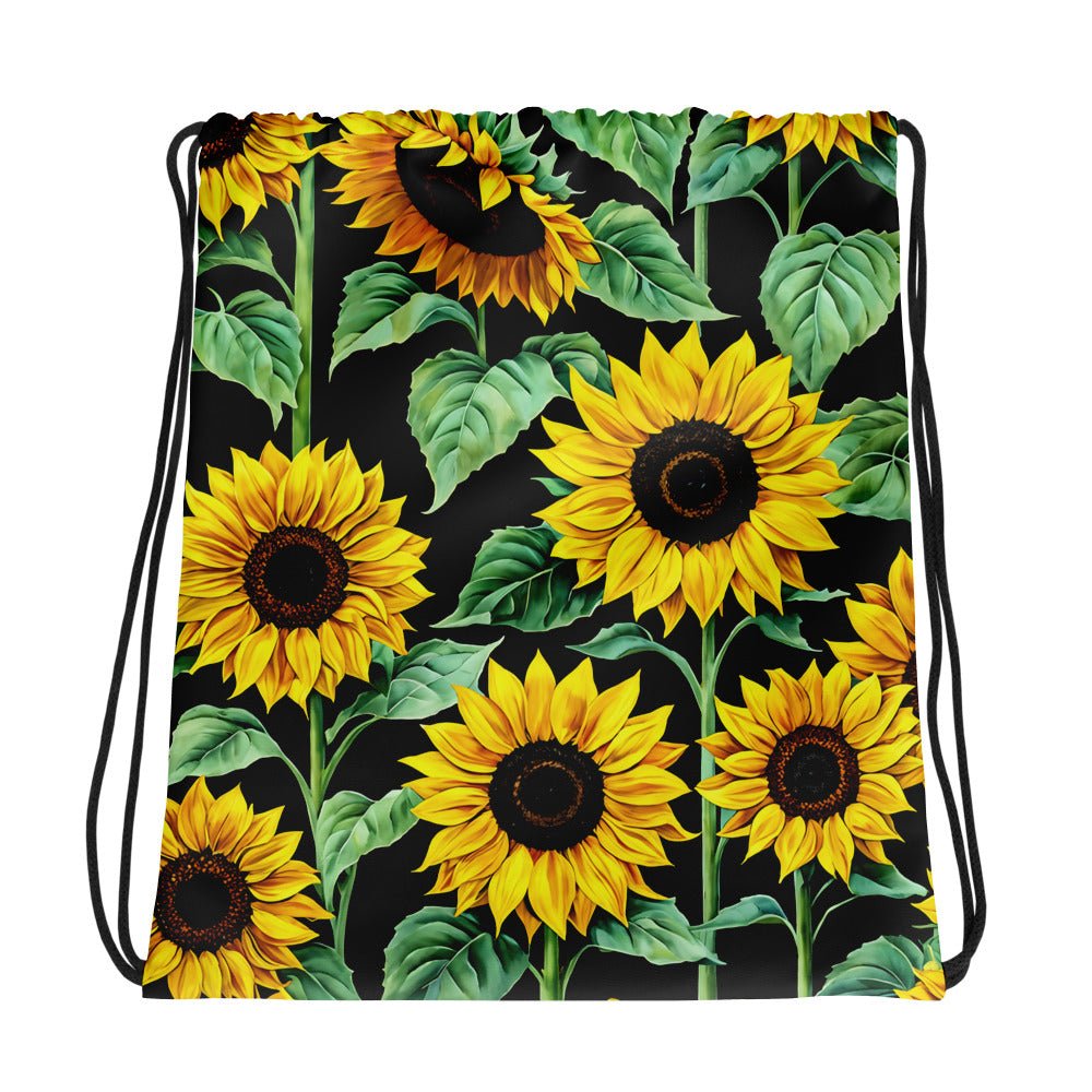 Sunflowers Drawstring Bag - Drawstring Bag - Discovery Co.