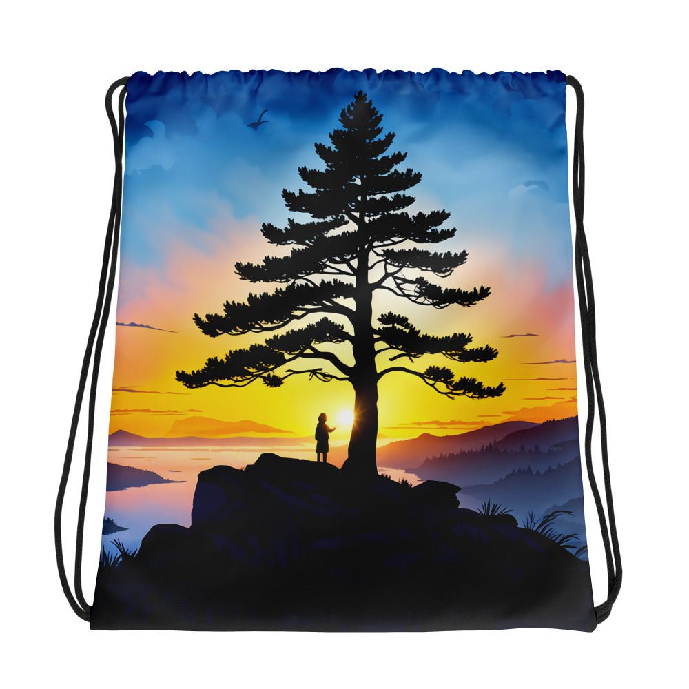 Sunrise Tree Drawstring Bag - Drawstring Bag - Discovery Co.