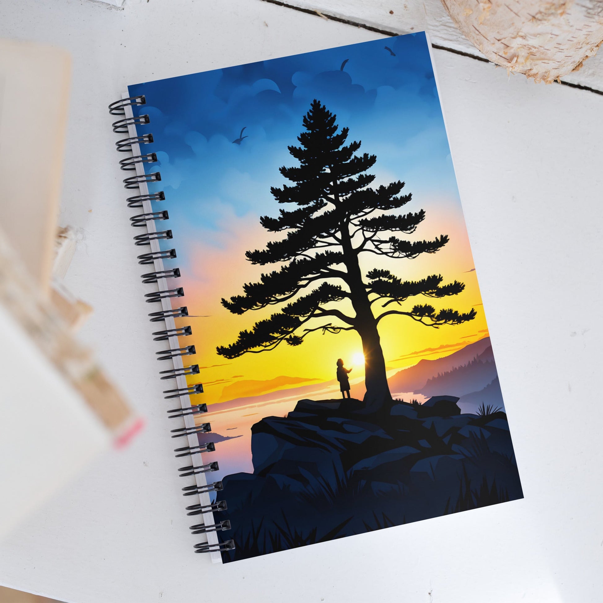 Sunrise Tree Spiral Notebook - Spiral Notebooks - Discovery Co.