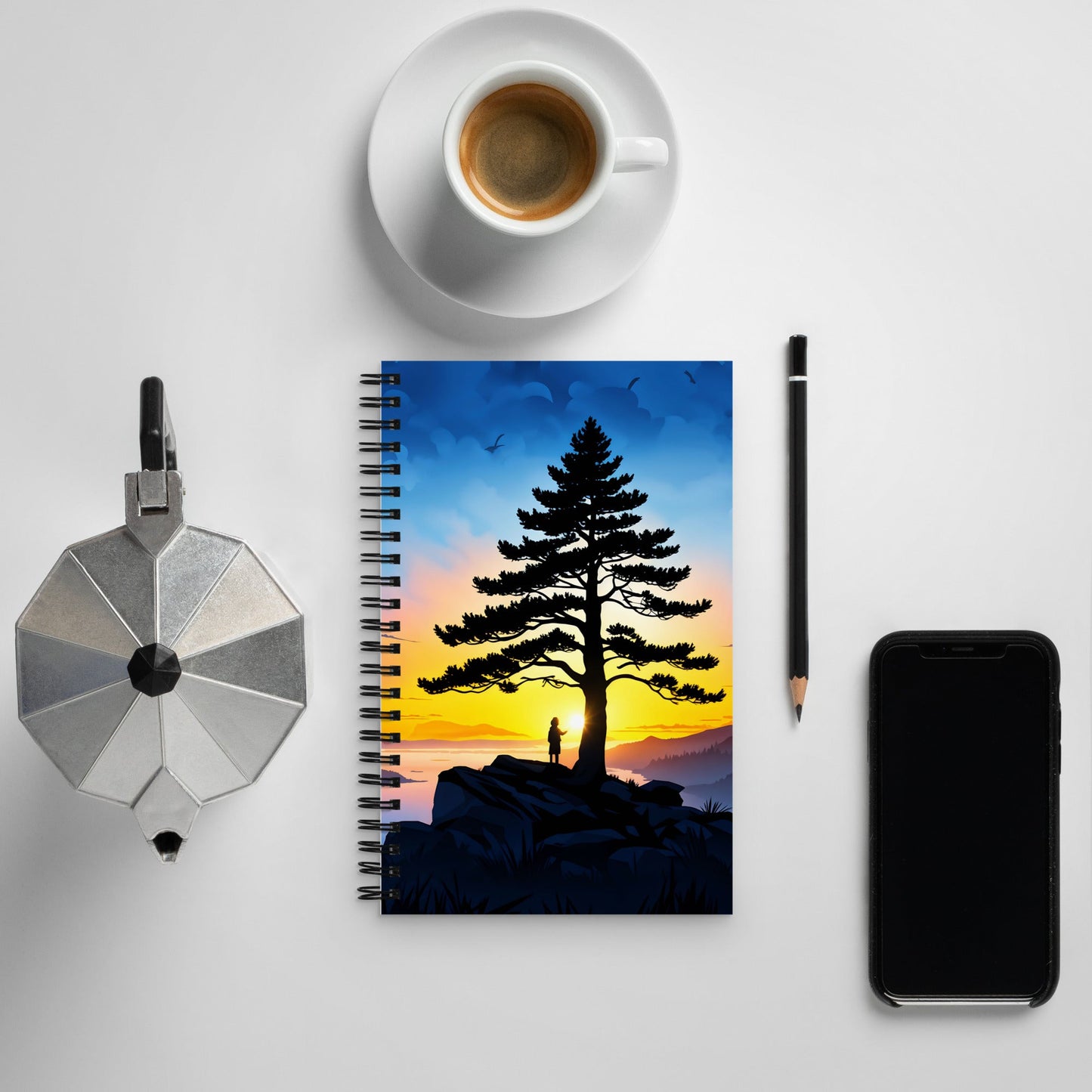 Sunrise Tree Spiral Notebook - Spiral Notebooks - Discovery Co.