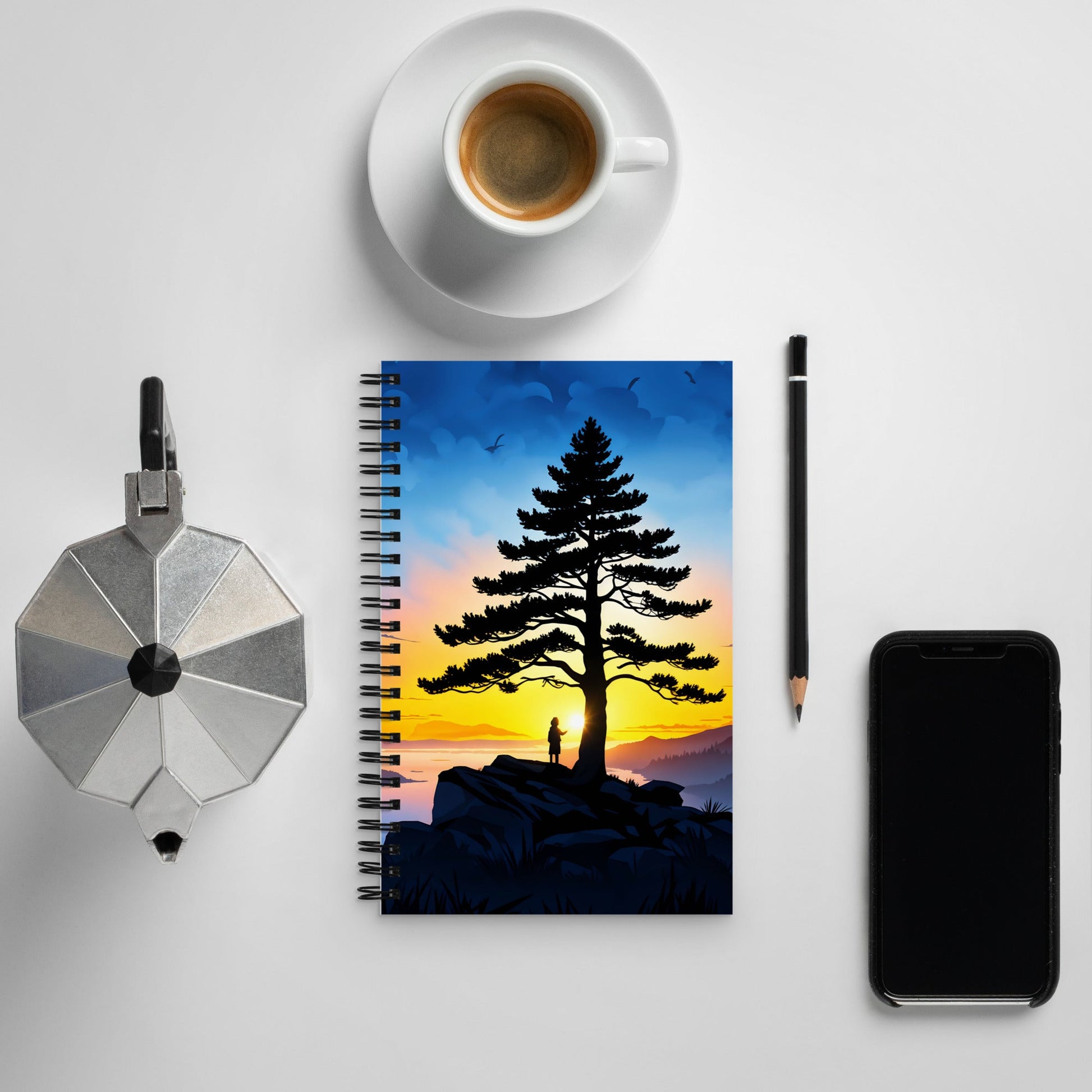 Sunrise Tree Spiral Notebook - Spiral Notebooks - Discovery Co.