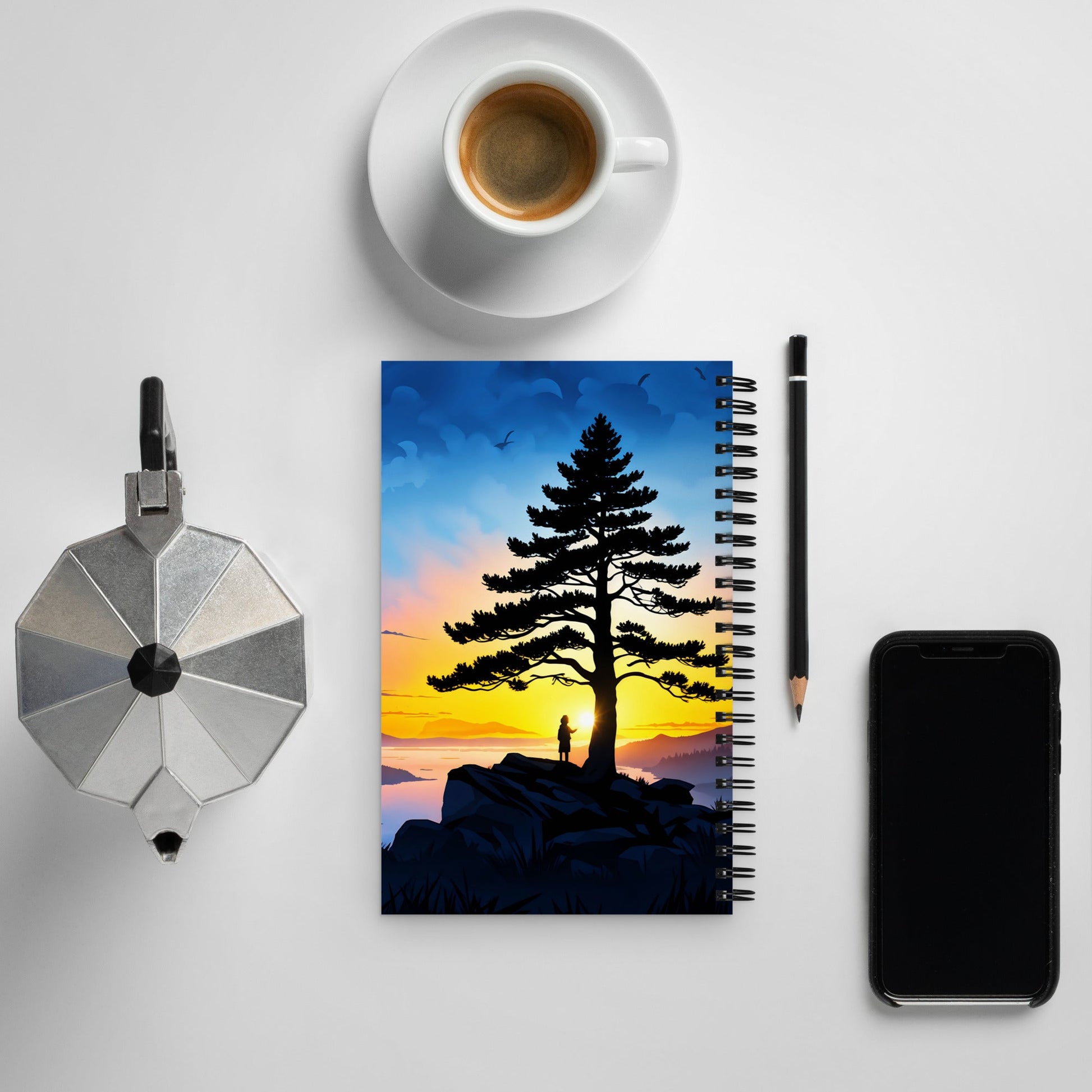 Sunrise Tree Spiral Notebook - Spiral Notebooks - Discovery Co.