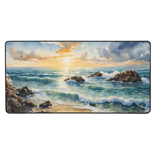 Sunset Beach Desk Mat - Mouse Pads - Discovery Co.