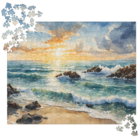 Sunset Beach Jigsaw Puzzle - Puzzle - Discovery Co.