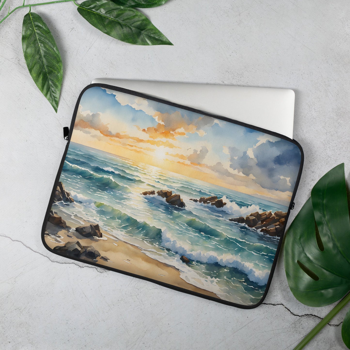 Sunset Beach Laptop Sleeve - Laptop Cases - Discovery Co.