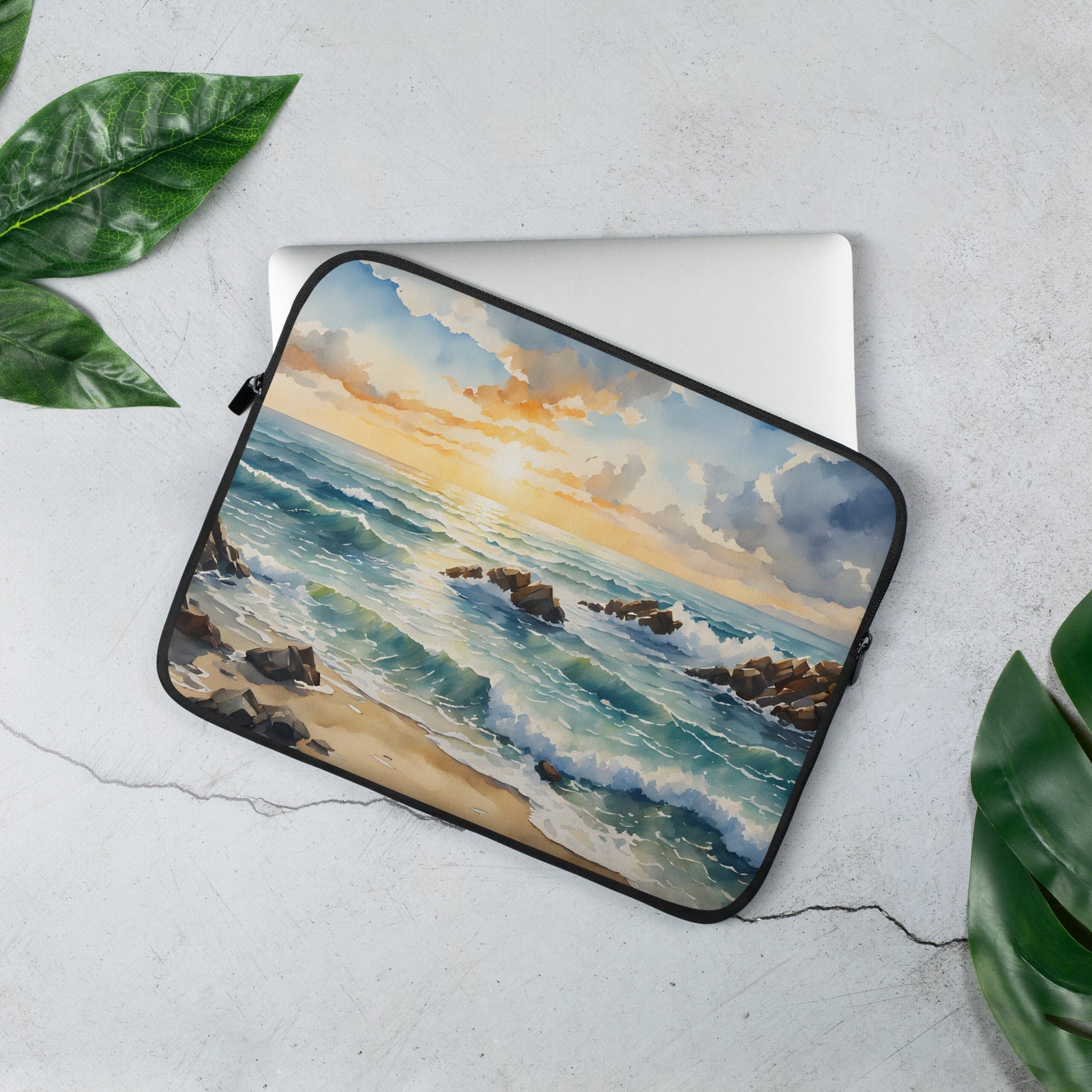 Sunset Beach Laptop Sleeve - Laptop Cases - Discovery Co.