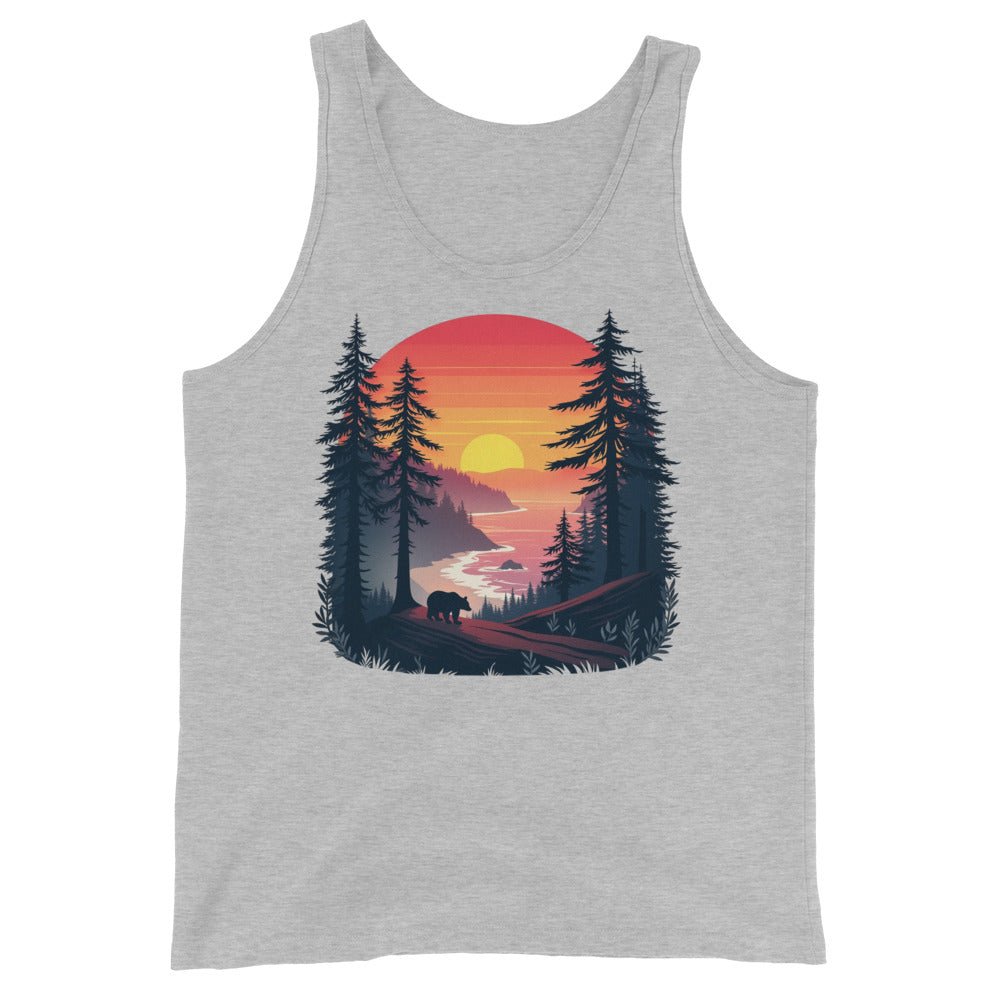 Sunset Bear Men's Tank Top - Men's Shirts - Discovery Co.