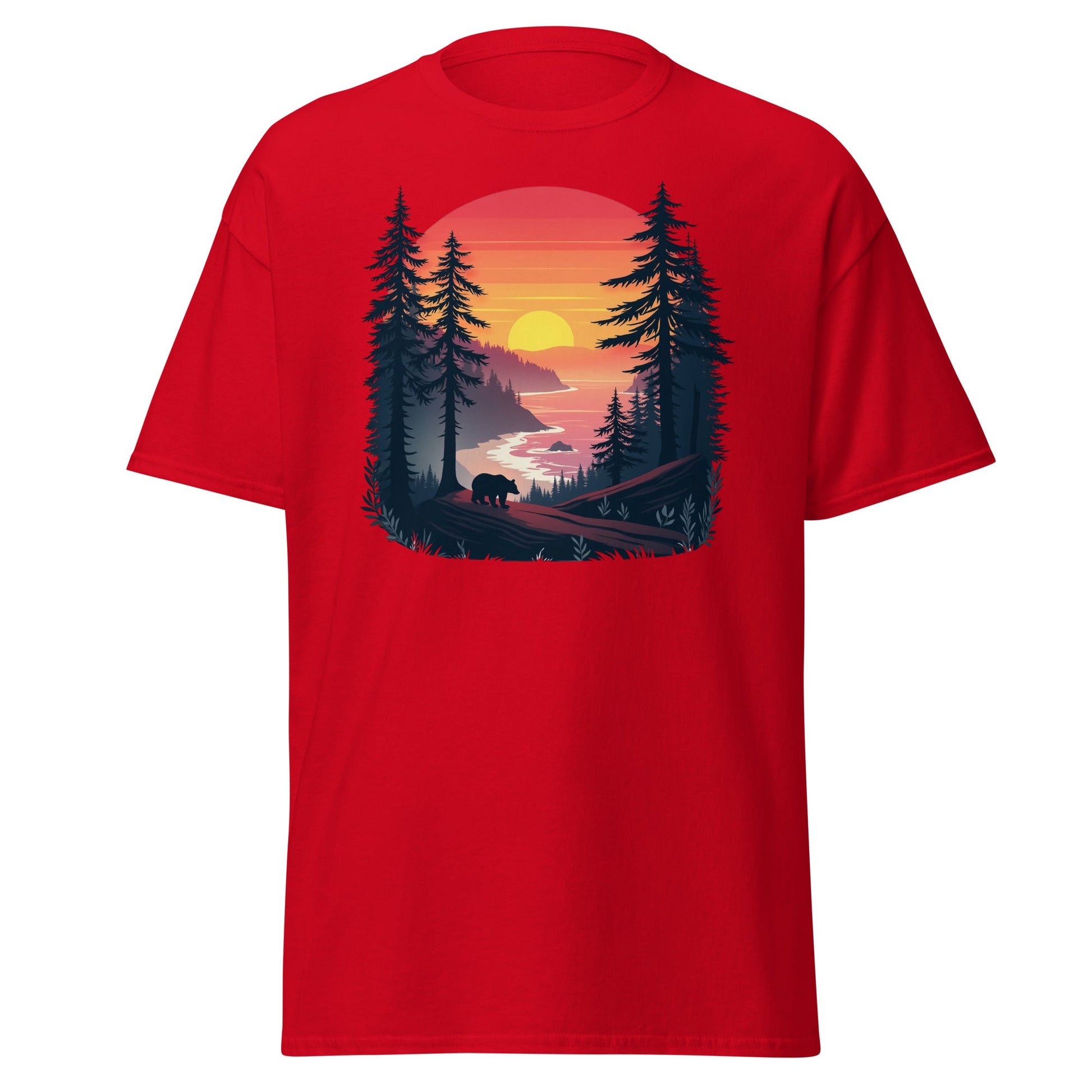 Sunset Bear Men's (Unisex) Classic Tee - Men's Shirts - Discovery Co.