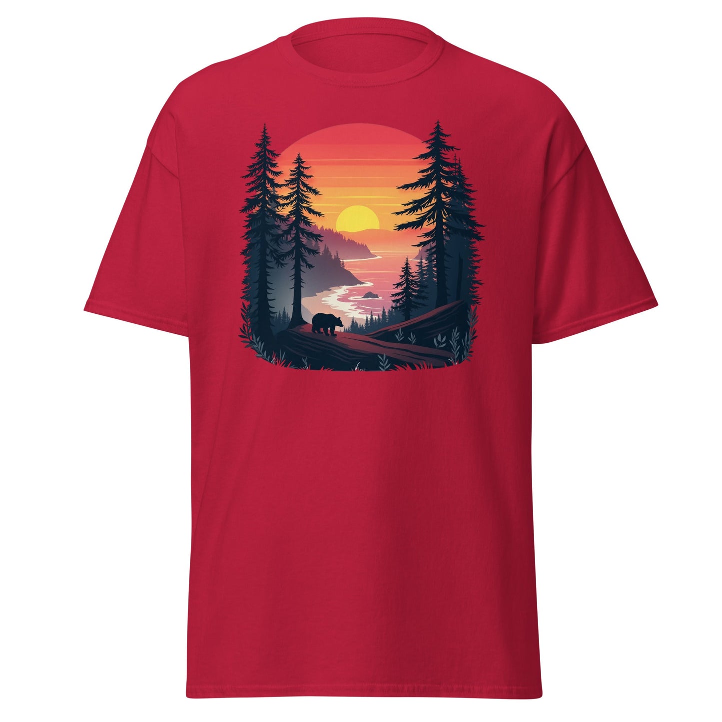 Sunset Bear Men's (Unisex) Classic Tee - Men's Shirts - Discovery Co.