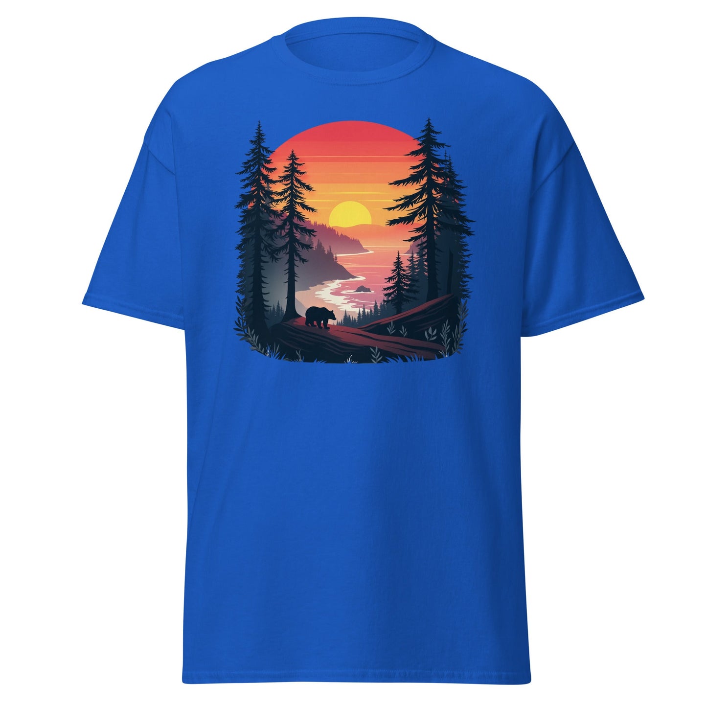 Sunset Bear Men's (Unisex) Classic Tee - Men's Shirts - Discovery Co.