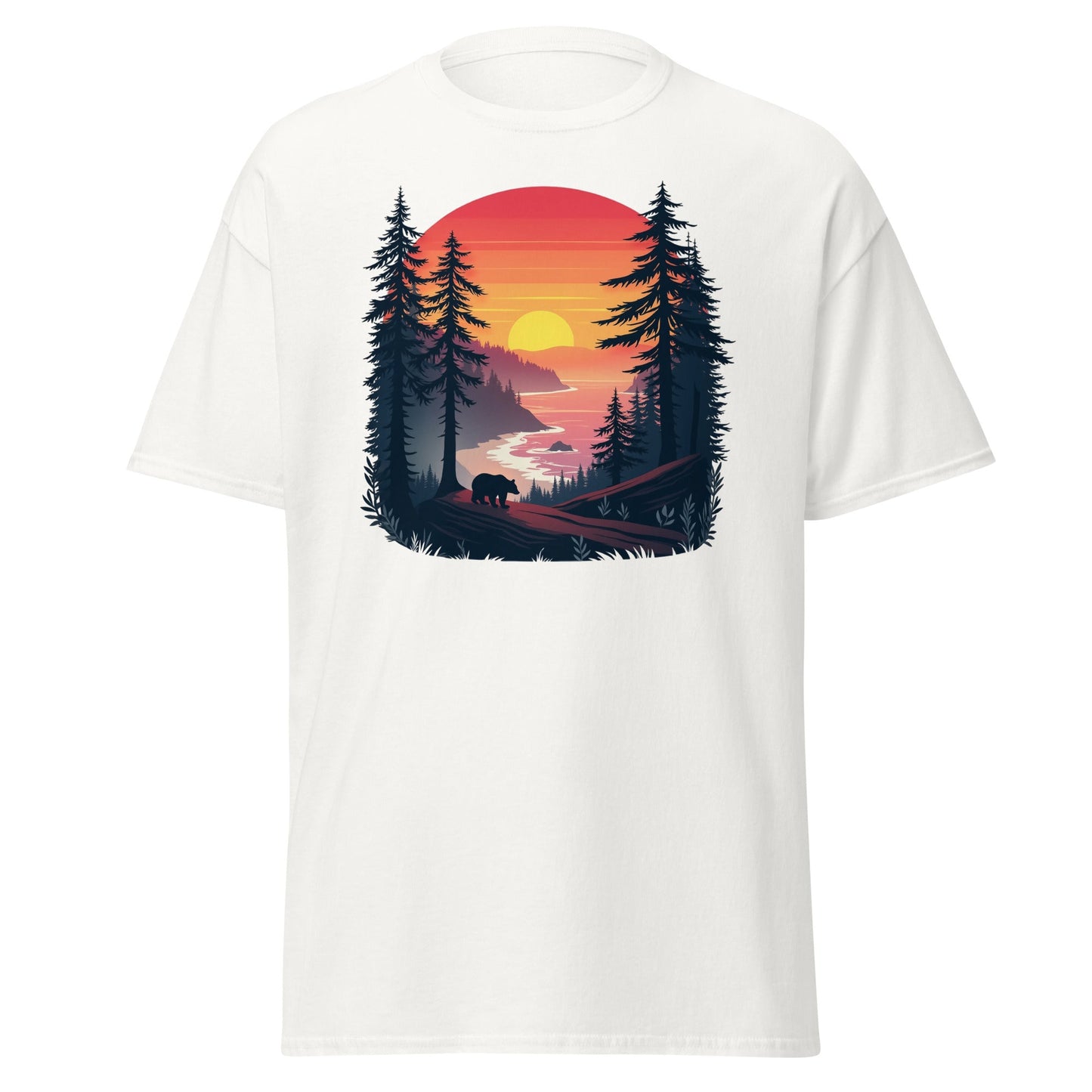 Sunset Bear Men's (Unisex) Classic Tee - Men's Shirts - Discovery Co.