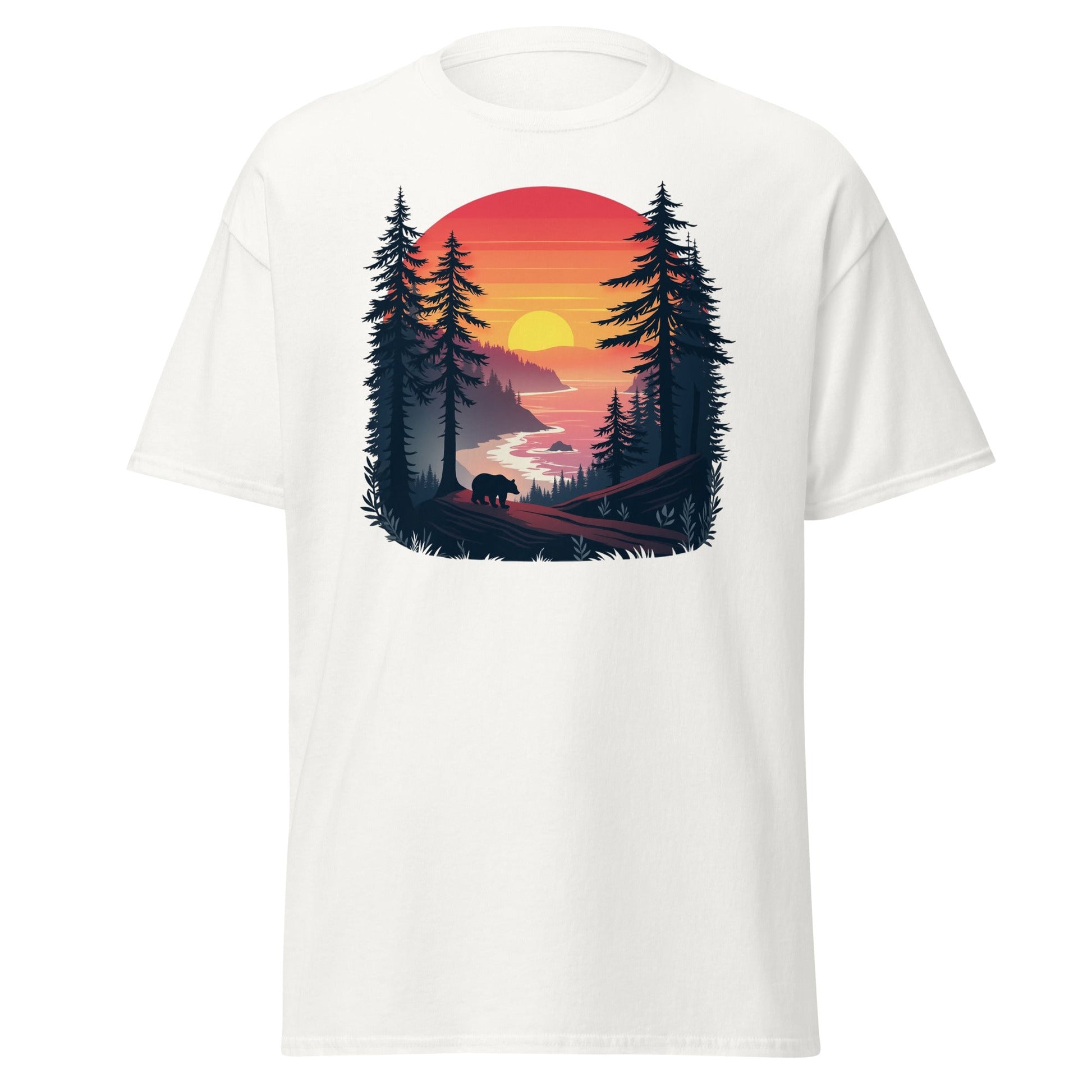 Sunset Bear Men's (Unisex) Classic Tee - Men's Shirts - Discovery Co.
