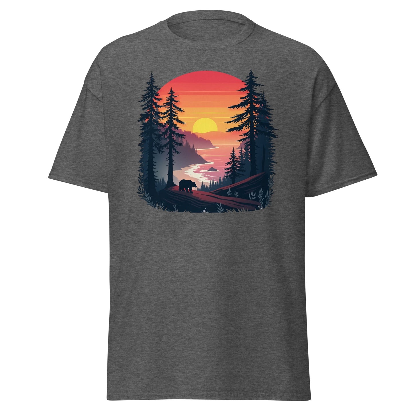 Sunset Bear Men's (Unisex) Classic Tee - Men's Shirts - Discovery Co.