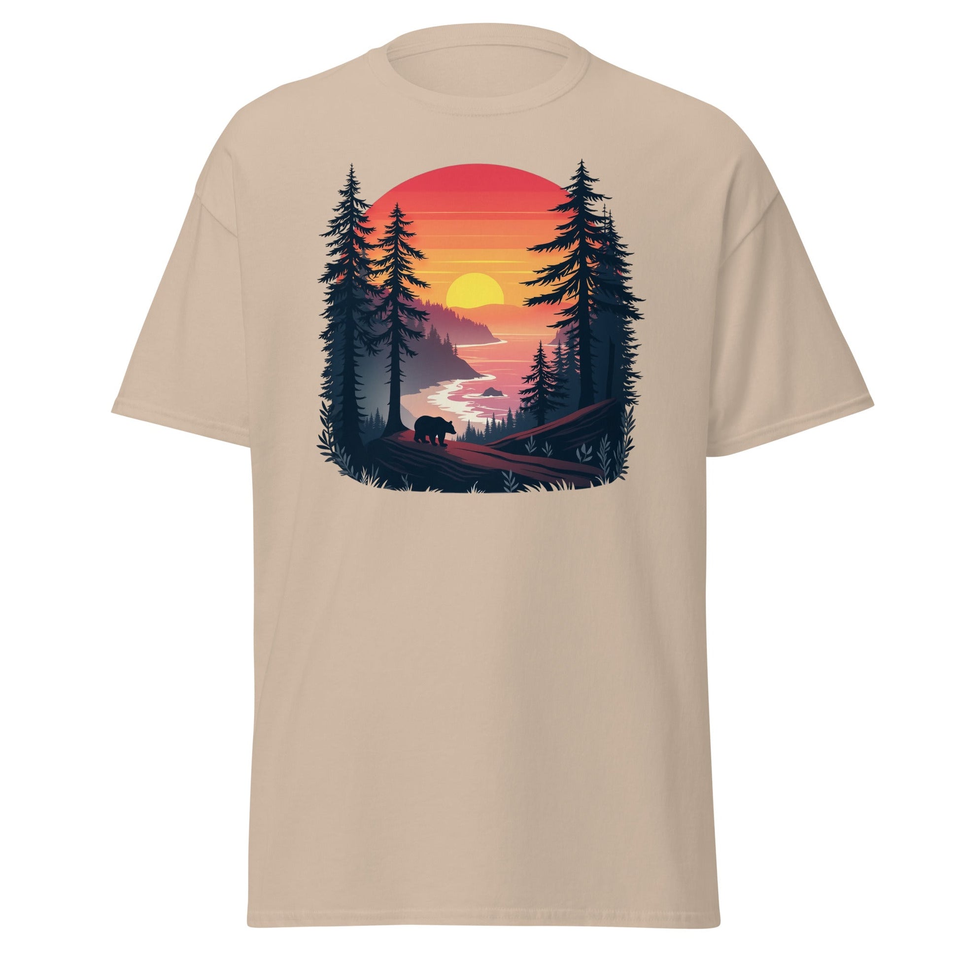 Sunset Bear Men's (Unisex) Classic Tee - Men's Shirts - Discovery Co.