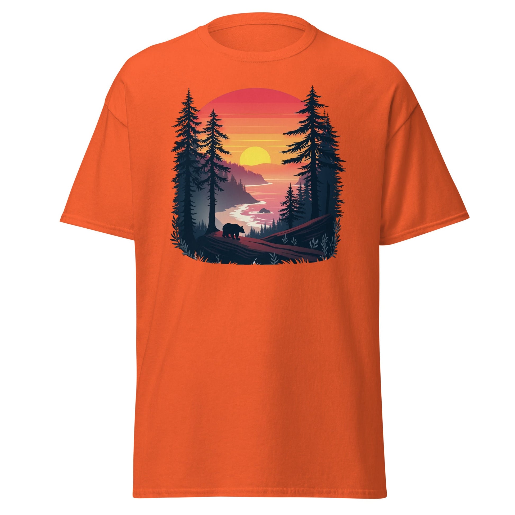 Sunset Bear Men's (Unisex) Classic Tee - Men's Shirts - Discovery Co.