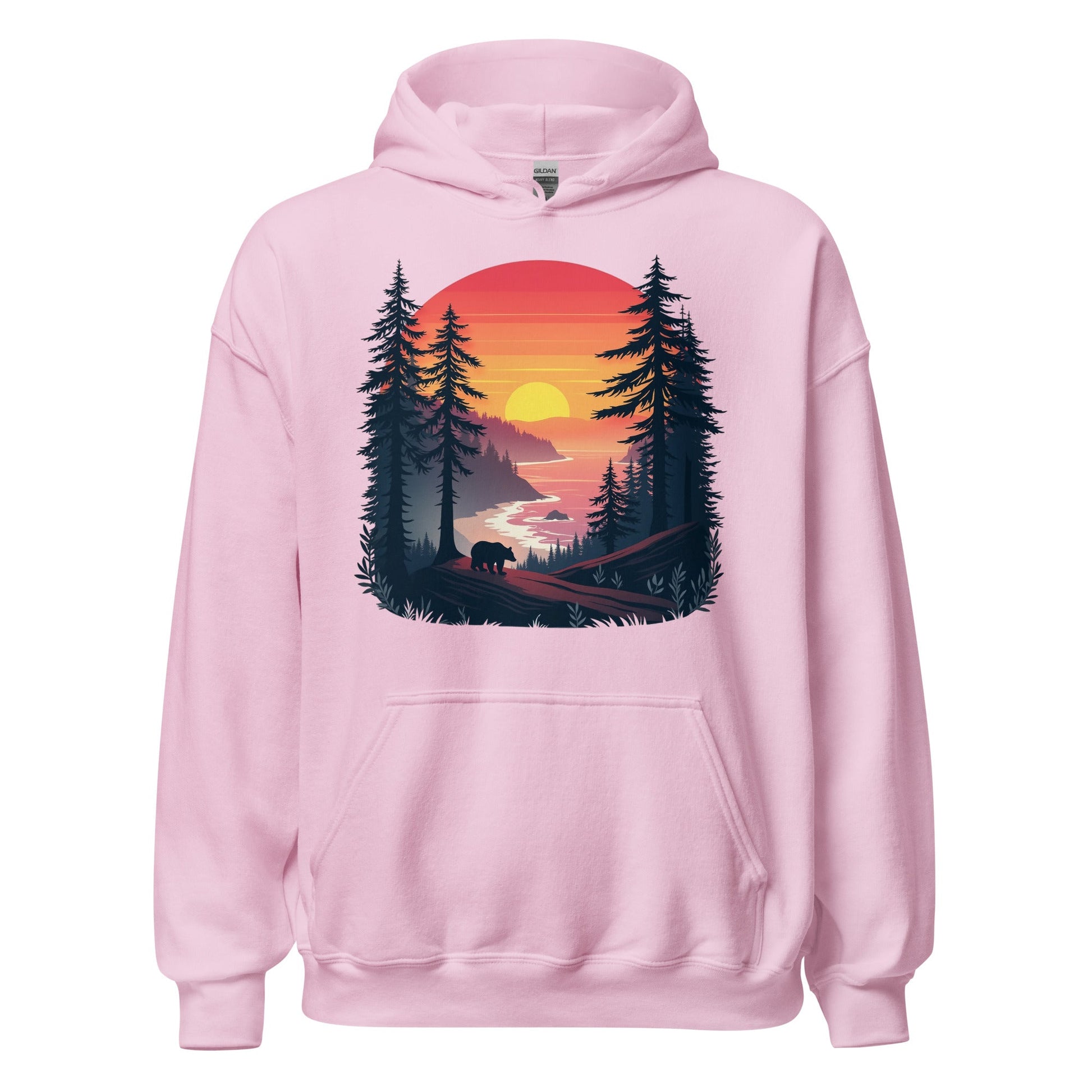 Sunset Bear Men's (Unisex) Hoodie - Hoodies - Discovery Co.