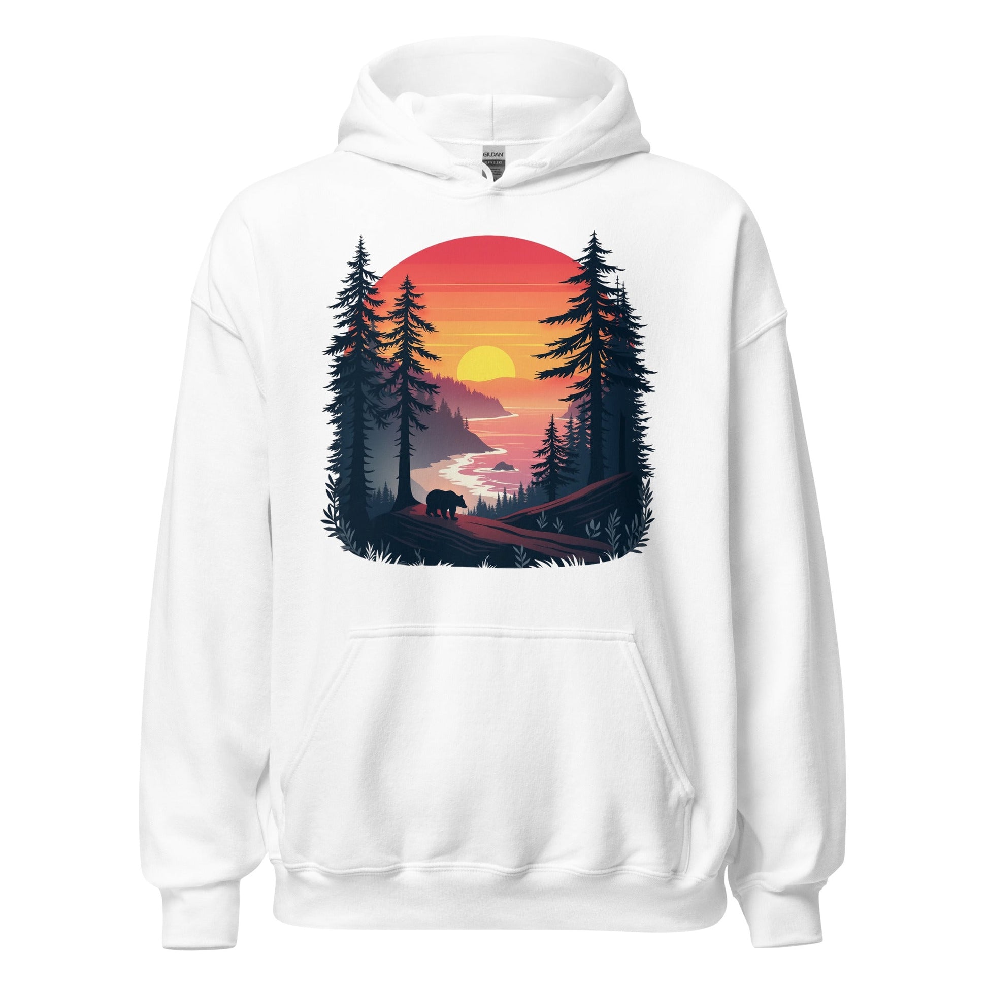 Sunset Bear Men's (Unisex) Hoodie - Hoodies - Discovery Co.