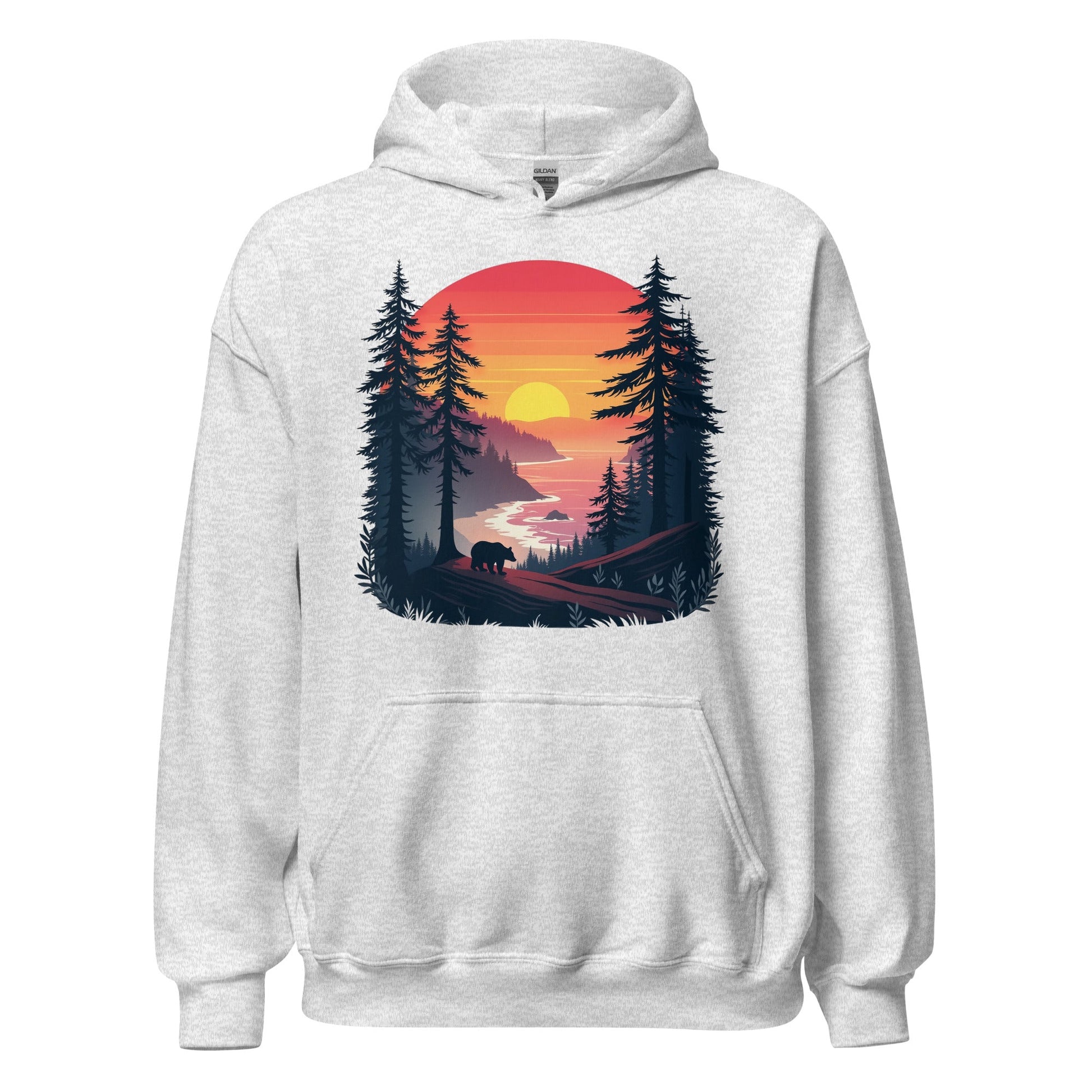 Sunset Bear Men's (Unisex) Hoodie - Hoodies - Discovery Co.