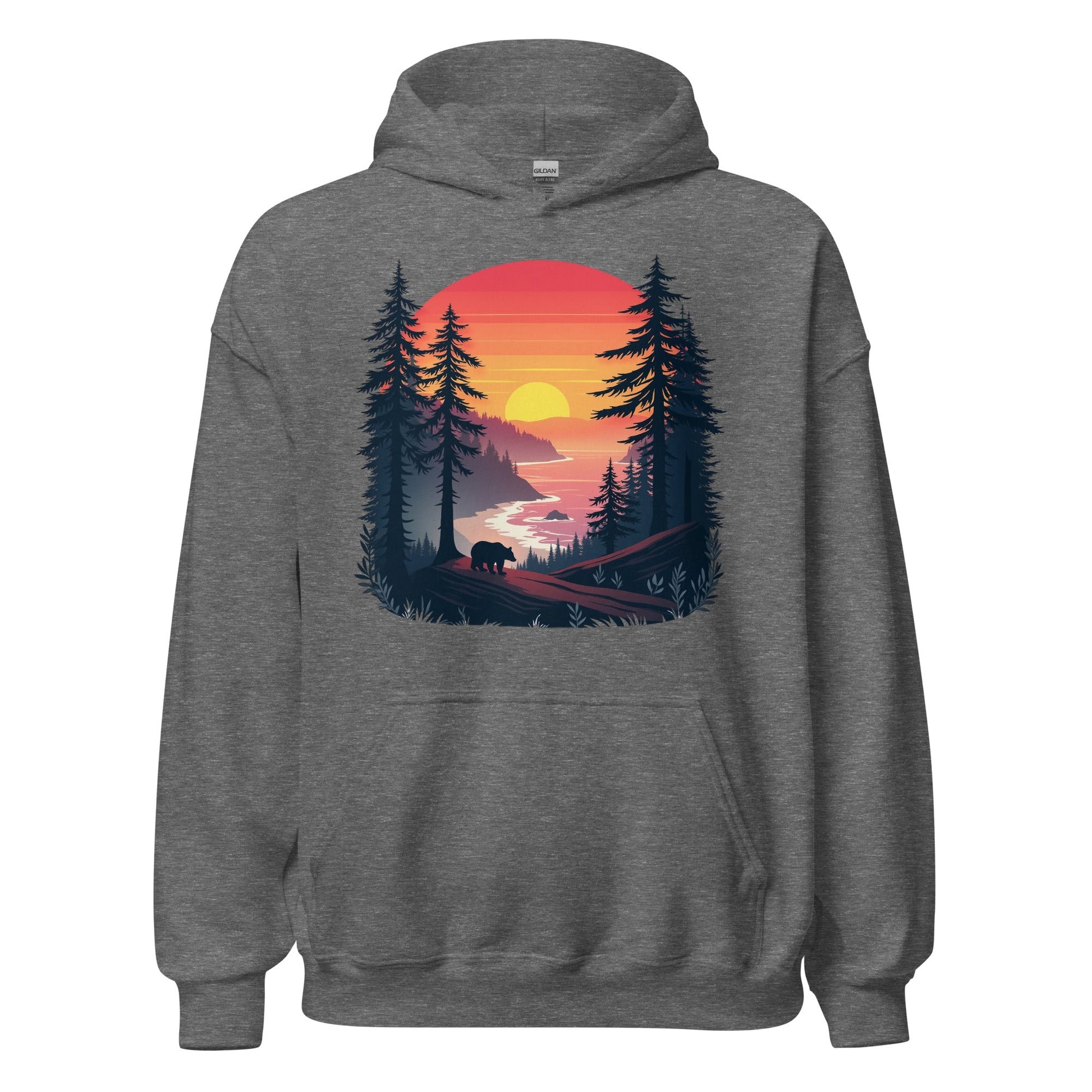 Sunset Bear Men's (Unisex) Hoodie - Hoodies - Discovery Co.