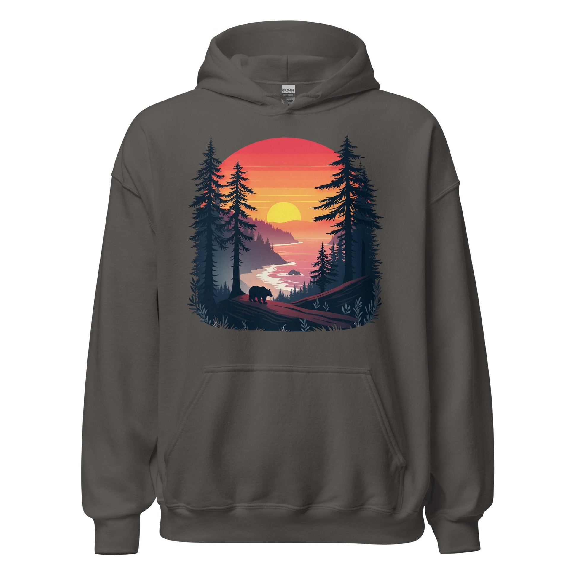 Sunset Bear Men's (Unisex) Hoodie - Hoodies - Discovery Co.
