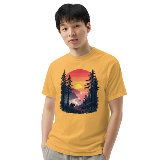 Sunset Bear Men's (Unisex) Premium Tee - Men's Shirts - Discovery Co.