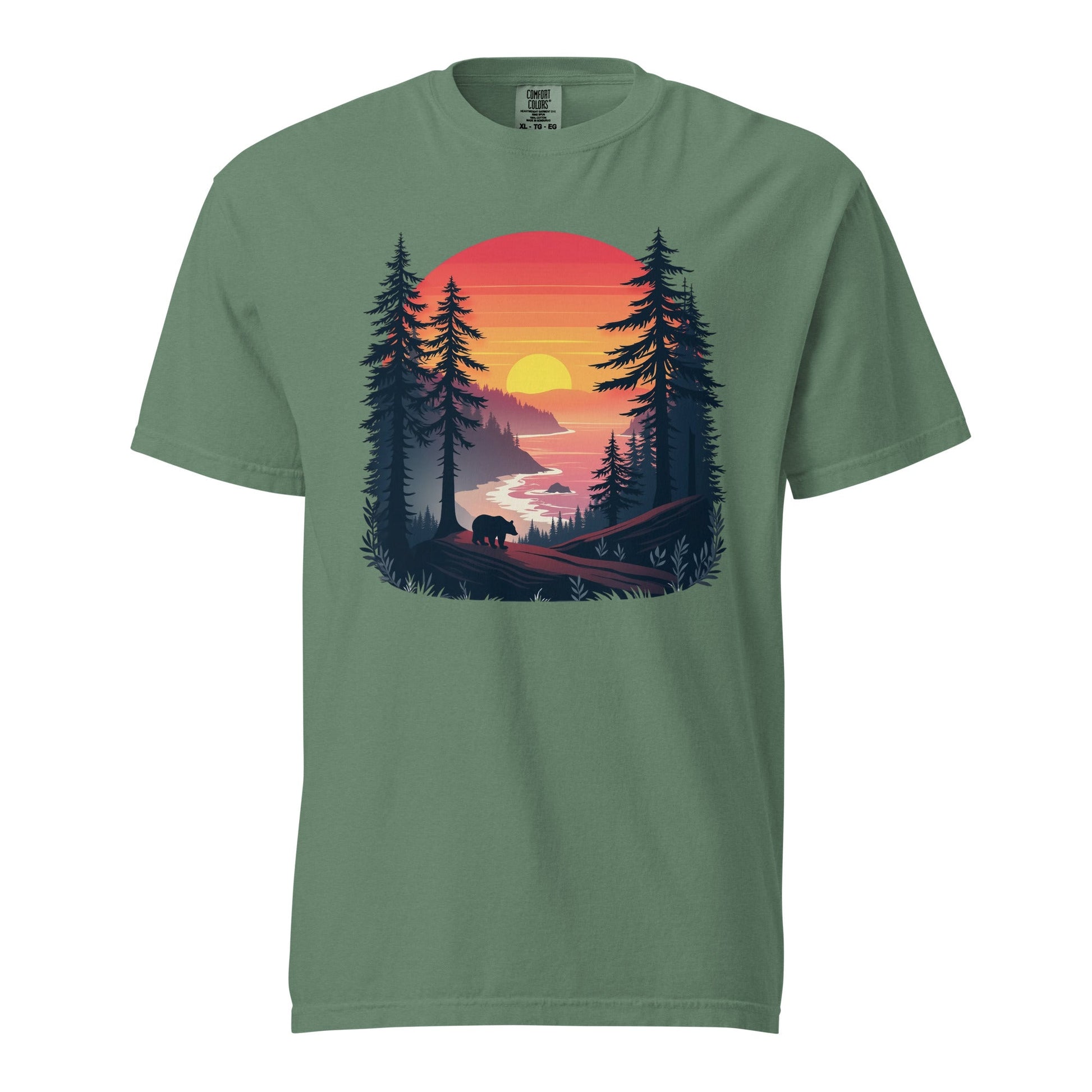 Sunset Bear Men's (Unisex) Premium Tee - Men's Shirts - Discovery Co.
