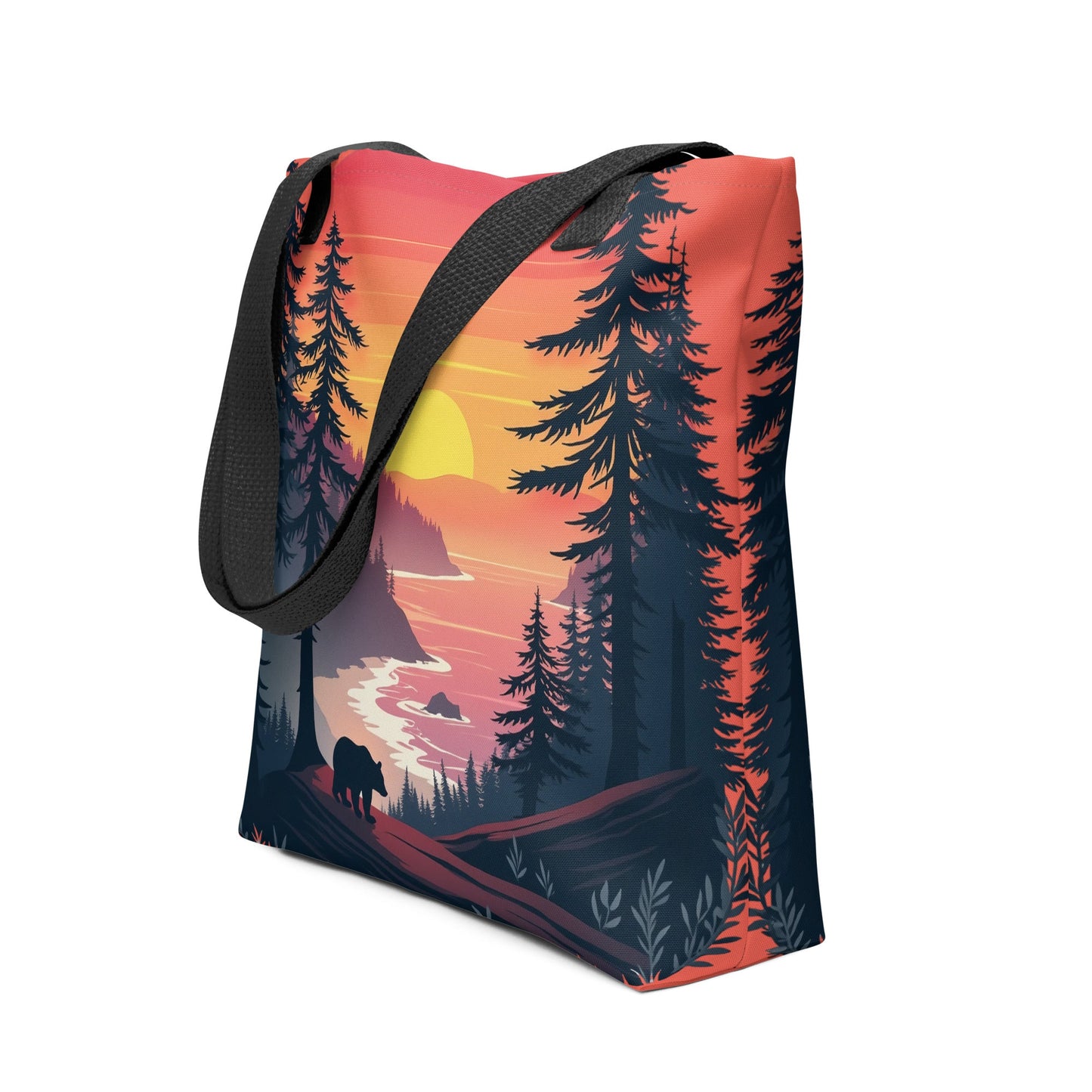 Sunset Bear Tote Bag - Tote Bags - Discovery Co.