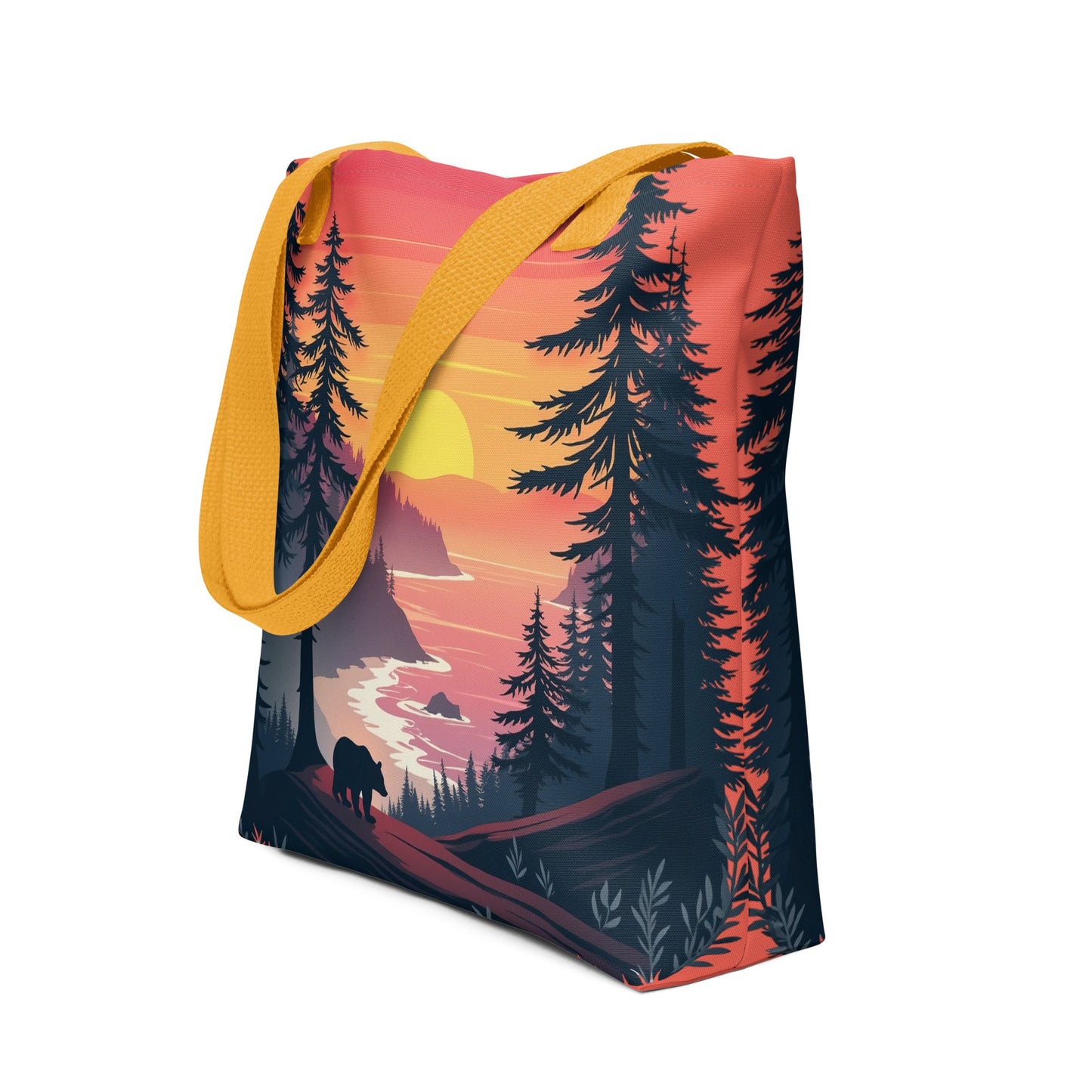 Sunset Bear Tote Bag - Tote Bags - Discovery Co.