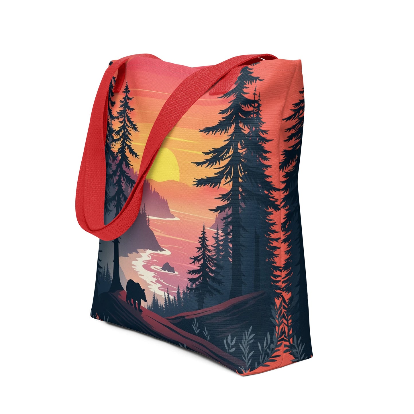 Sunset Bear Tote Bag - Tote Bags - Discovery Co.