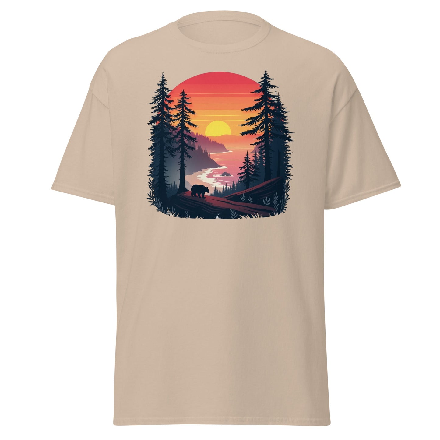 Sunset Bear Women's (Unisex) Classic Tee - Women's Shirts - Discovery Co.