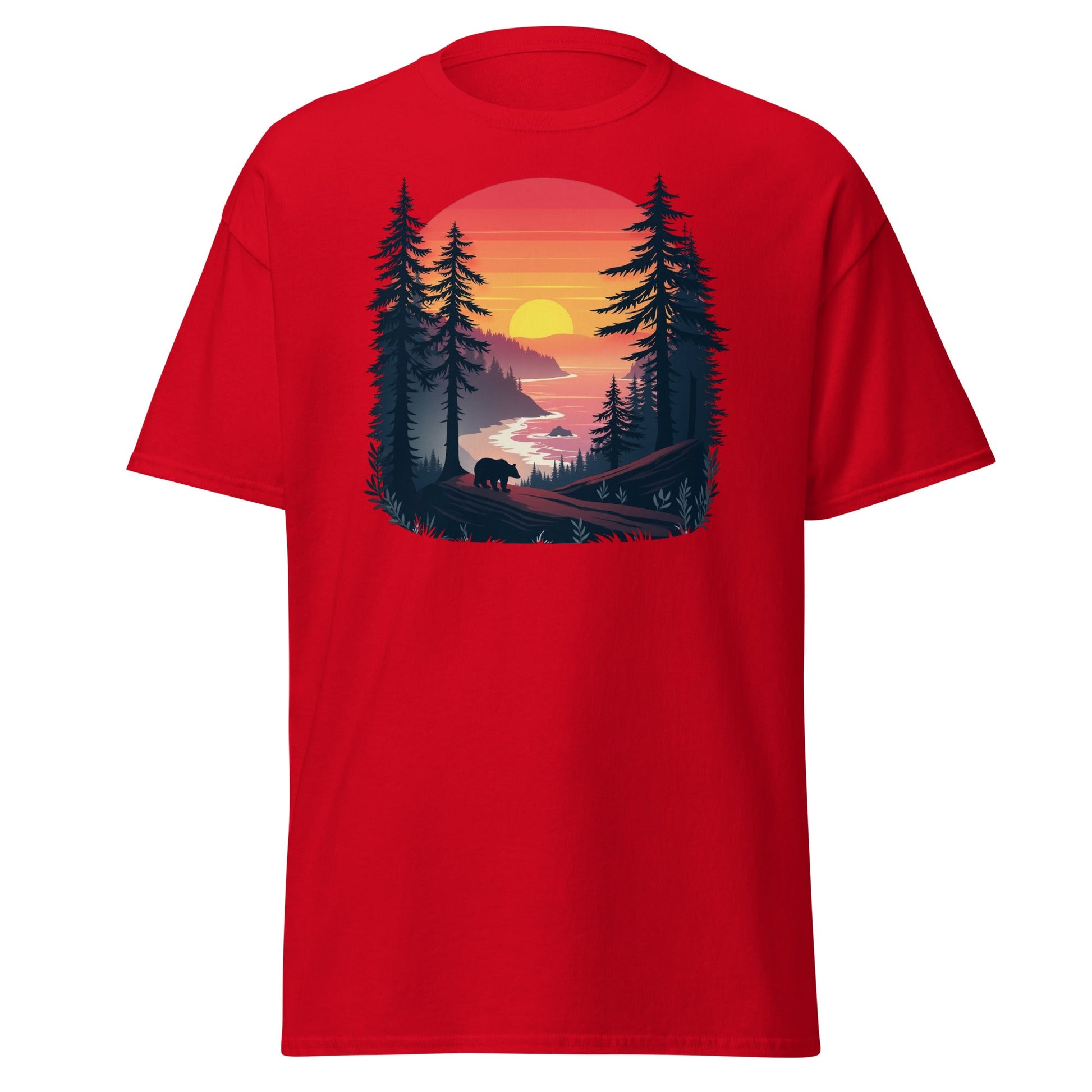 Sunset Bear Women's (Unisex) Classic Tee - Women's Shirts - Discovery Co.