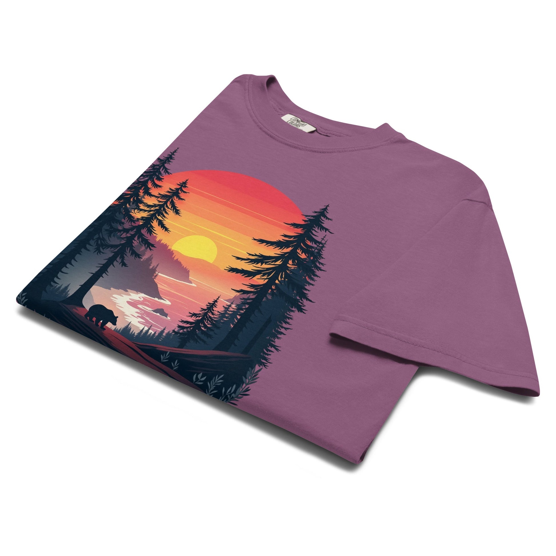 Sunset Bear Women's (Unisex) Premium Tee - Women's Shirts - Discovery Co.