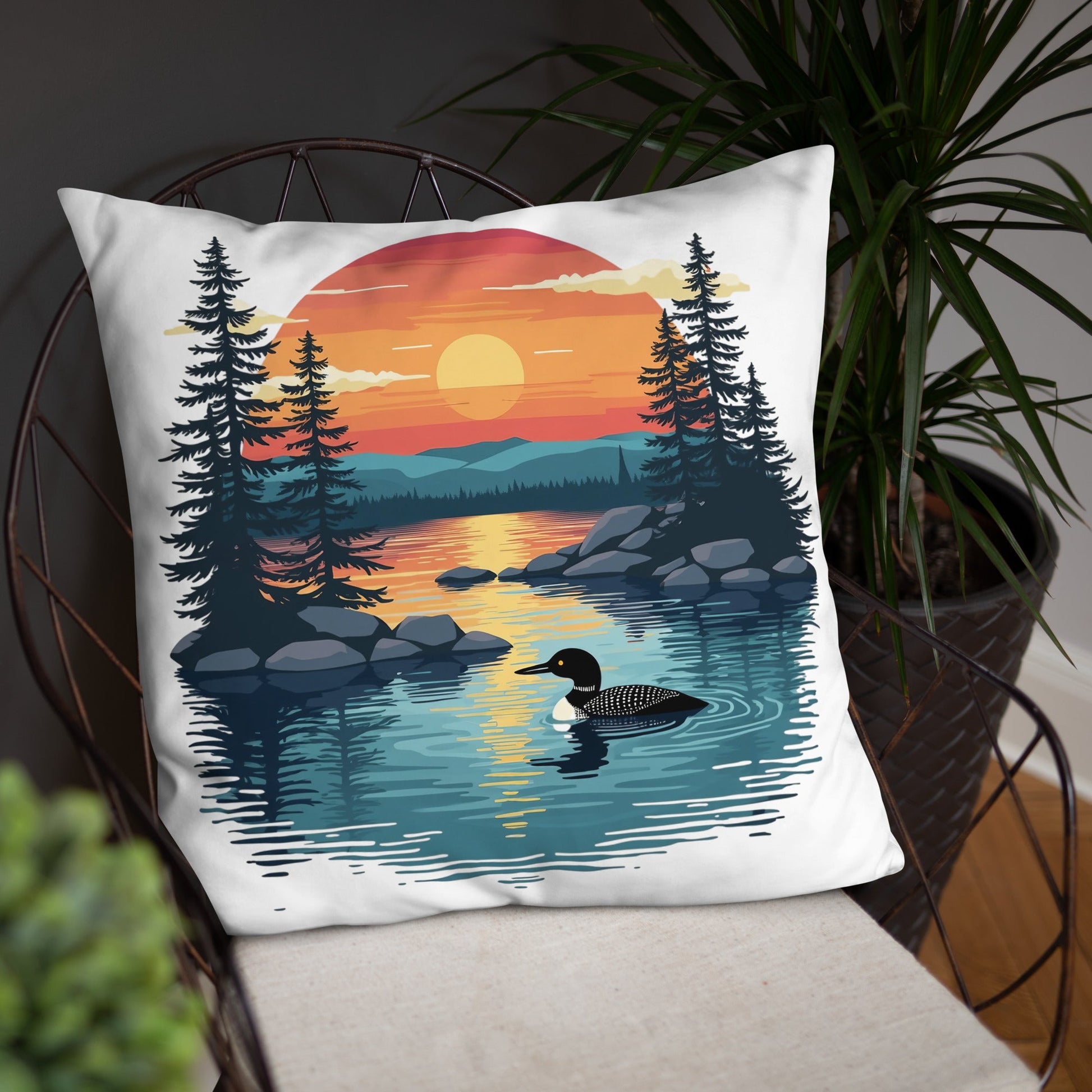 Sunset Duck Basic Pillow - Pillows - Discovery Co.