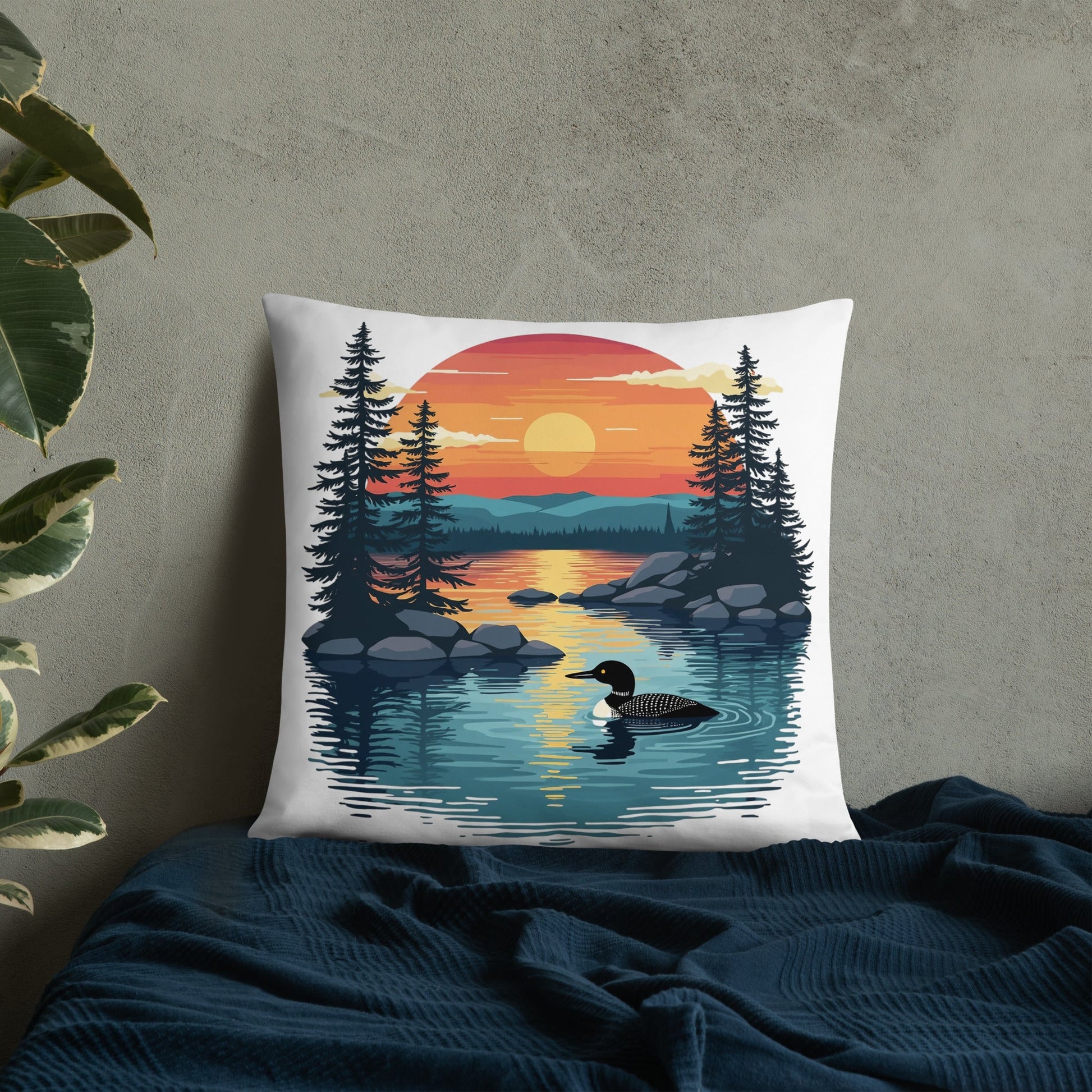 Sunset Duck Basic Pillow - Pillows - Discovery Co.