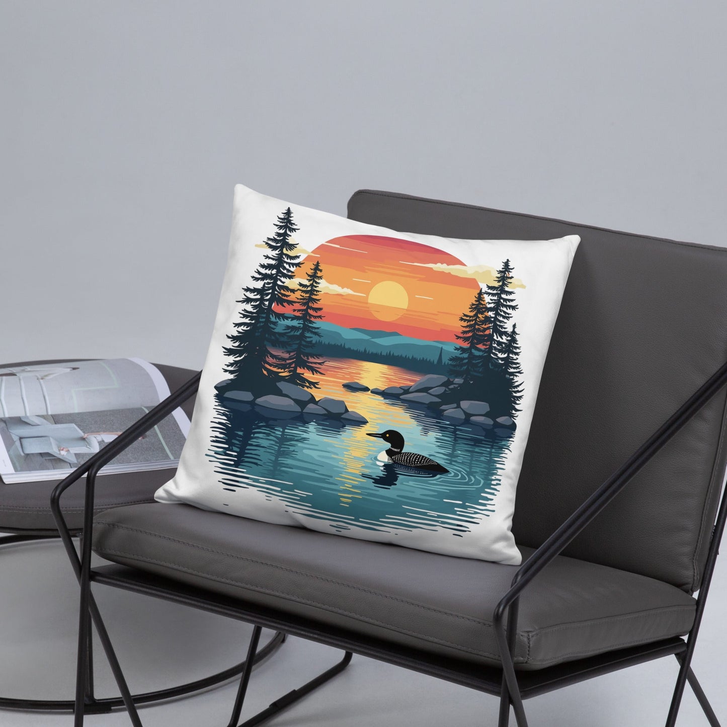 Sunset Duck Basic Pillow - Pillows - Discovery Co.