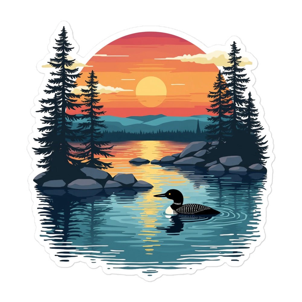 Sunset Duck Bubble - Free Stickers - stickers - Discovery Co.