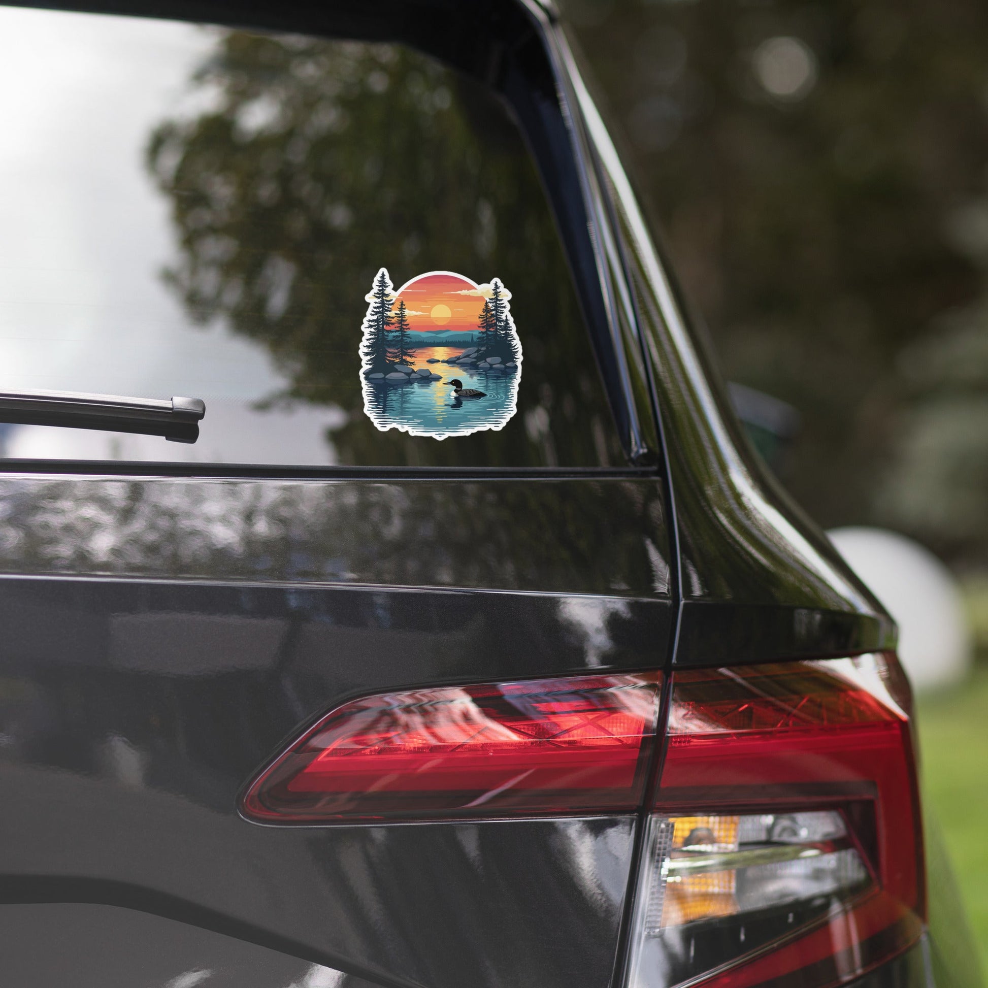 Sunset Duck Bubble - Free Stickers - stickers - Discovery Co.
