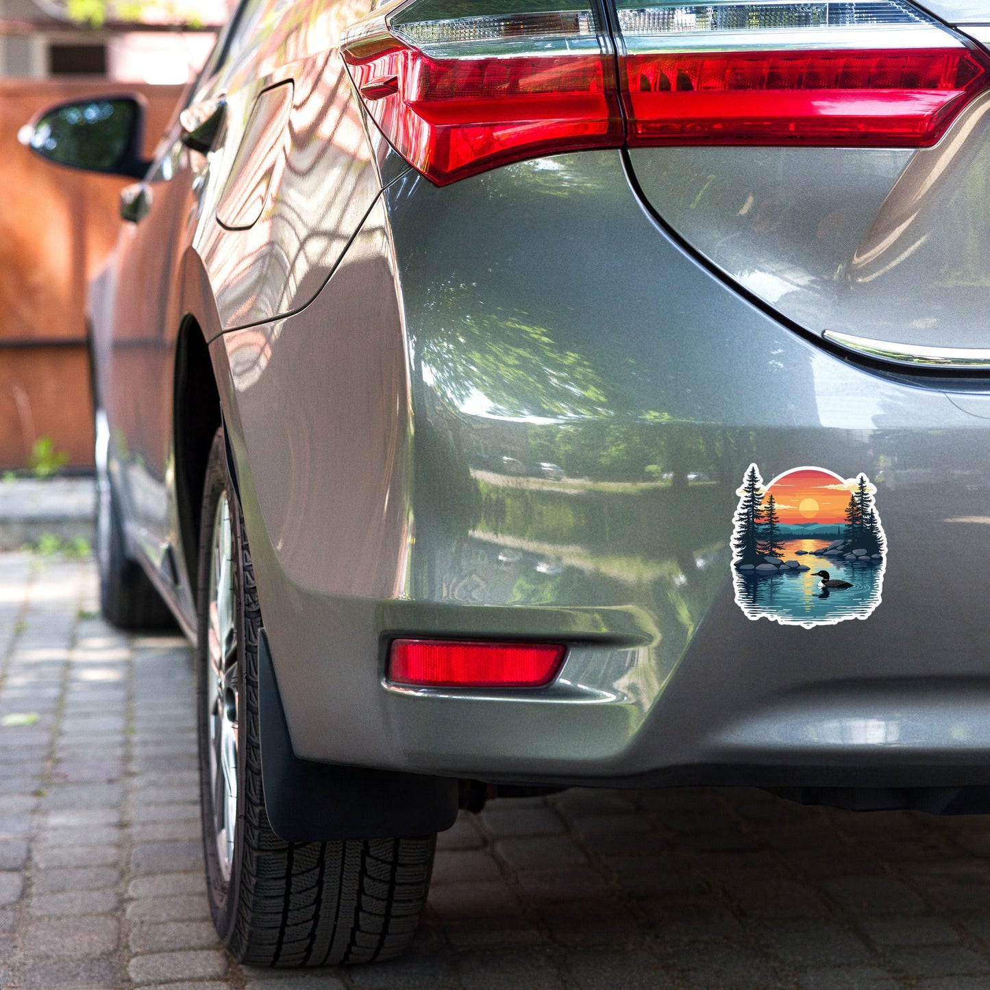 Sunset Duck Bubble - Free Stickers - stickers - Discovery Co.