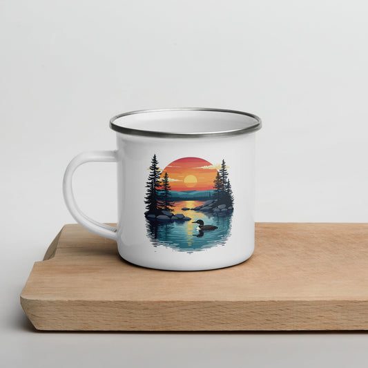Sunset Duck Enamel Mug - Mugs - Discovery Co.