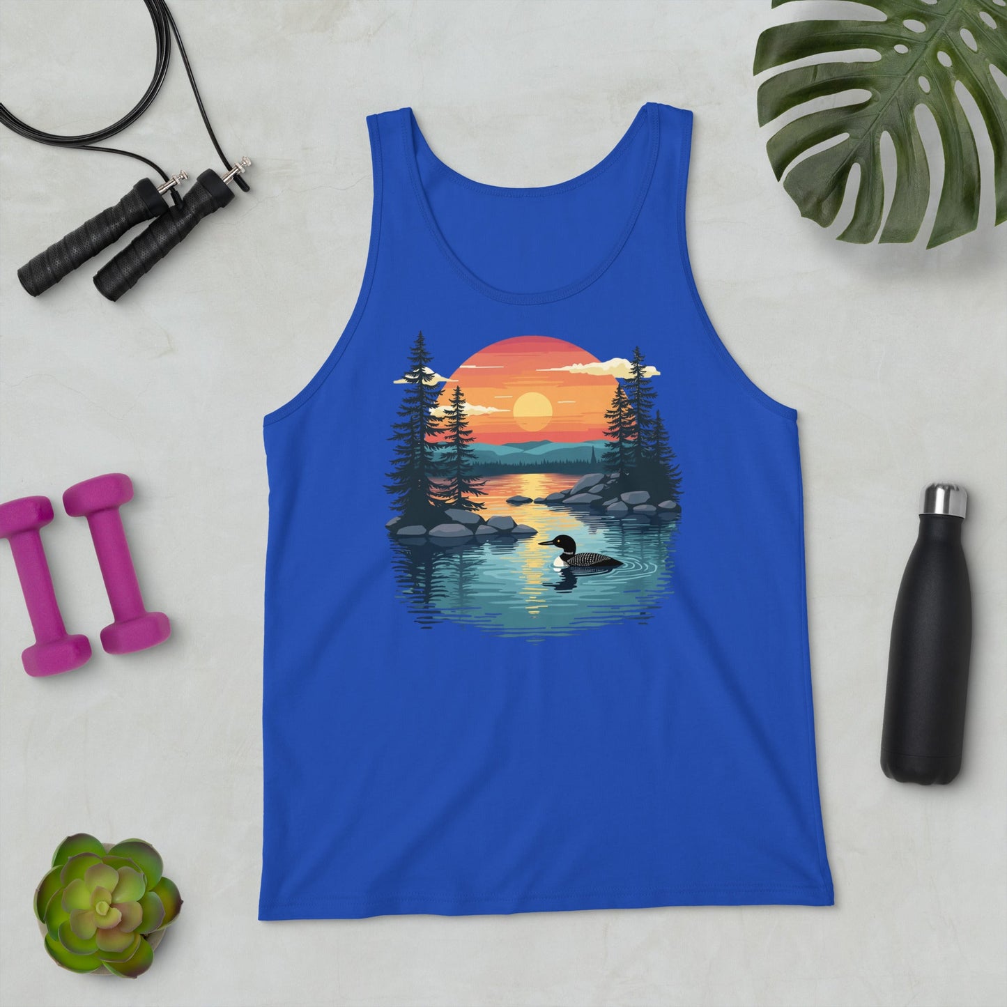 Sunset Duck Men's Tank Top - Men's Shirts - Discovery Co.