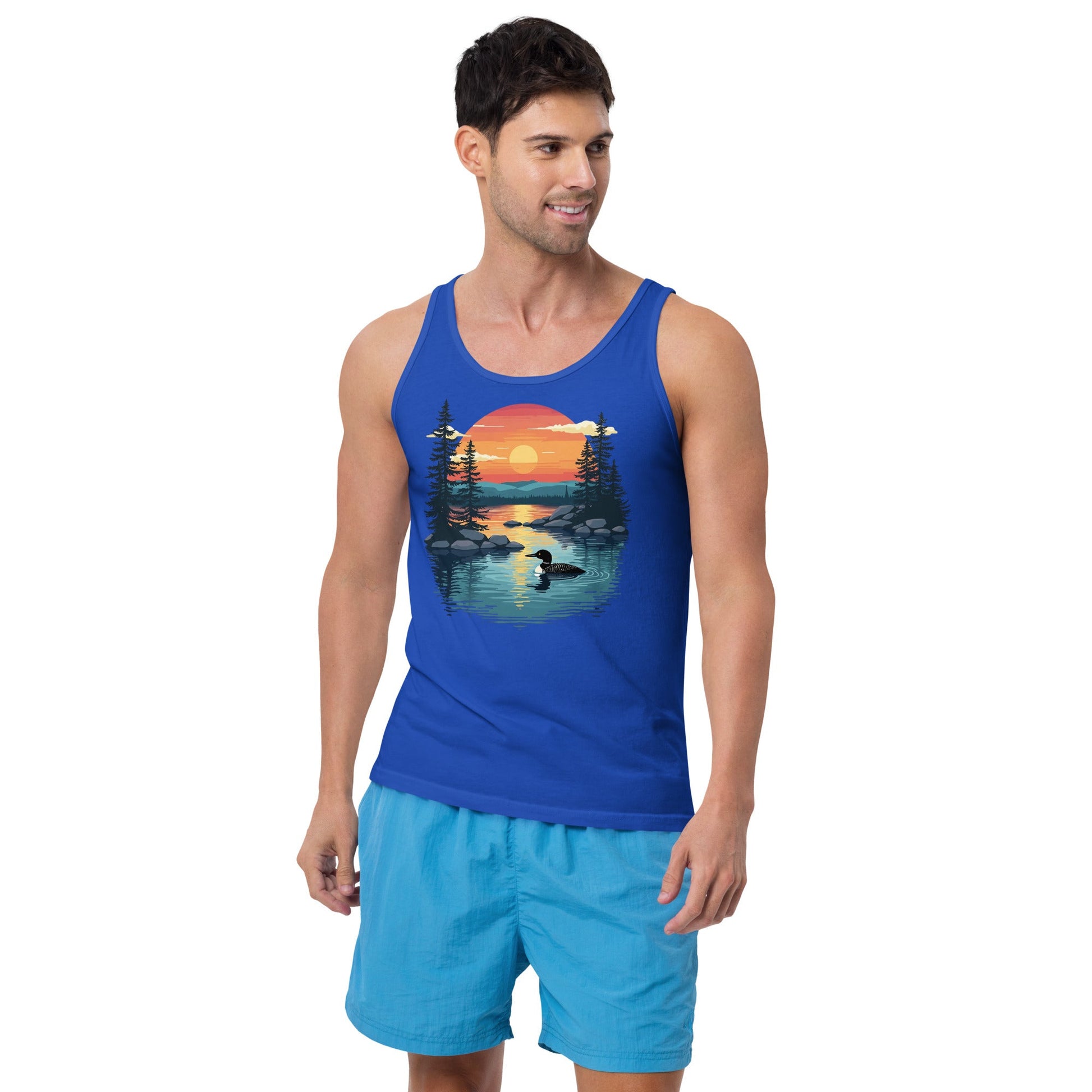Sunset Duck Men's Tank Top - Men's Shirts - Discovery Co.