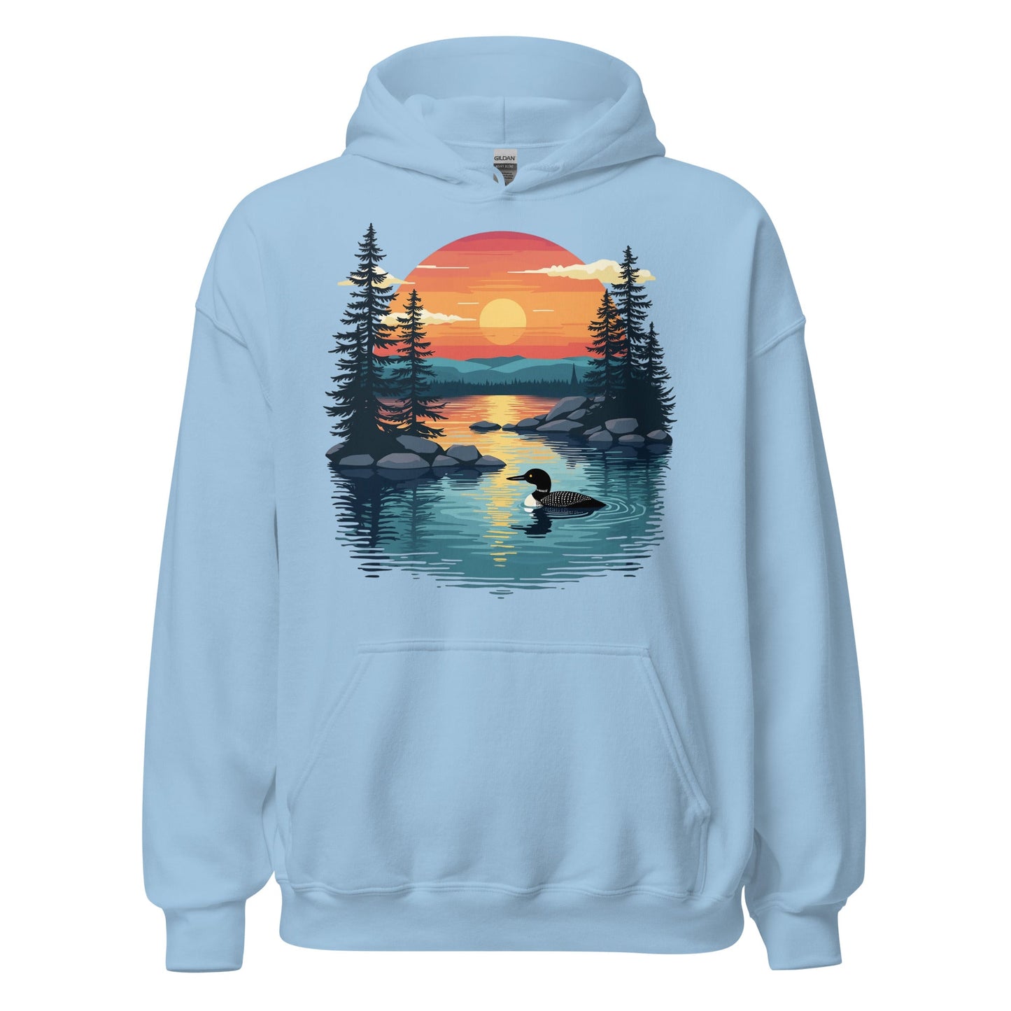 Sunset Duck Men's (Unisex) Hoodie - Hoodies - Discovery Co.